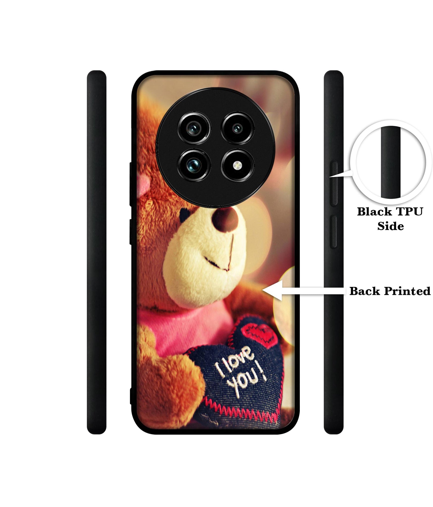 Teddy Bear Design Designer 2D Printed Back Case Cover for Realme 13 Plus 5G / P1 Speed 5G