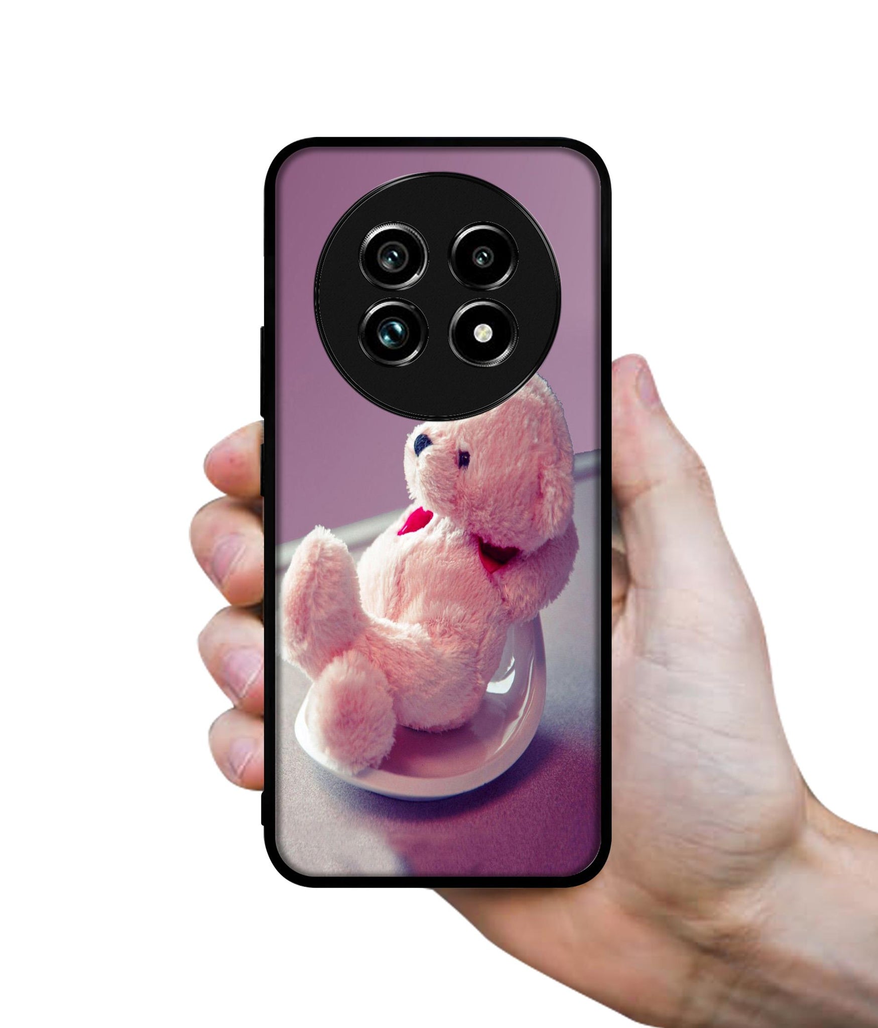 Cute Teddy Bear Design Designer 2D Printed Back Case Cover for Realme 13 Plus 5G / P1 Speed 5G