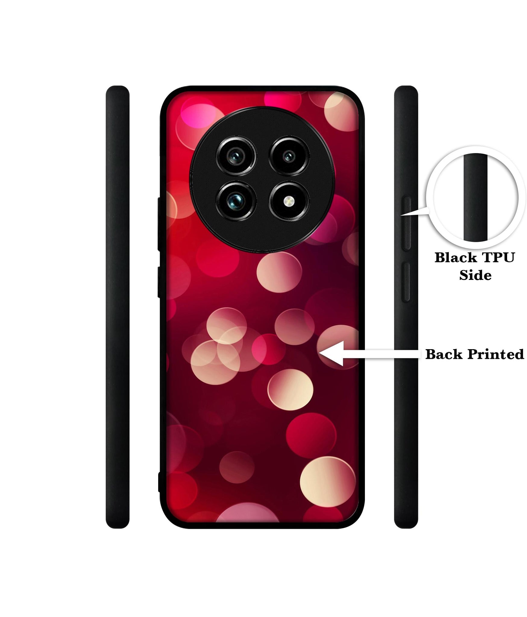 3D Circles Design Designer 2D Printed Back Case Cover for Realme 13 Plus 5G / P1 Speed 5G