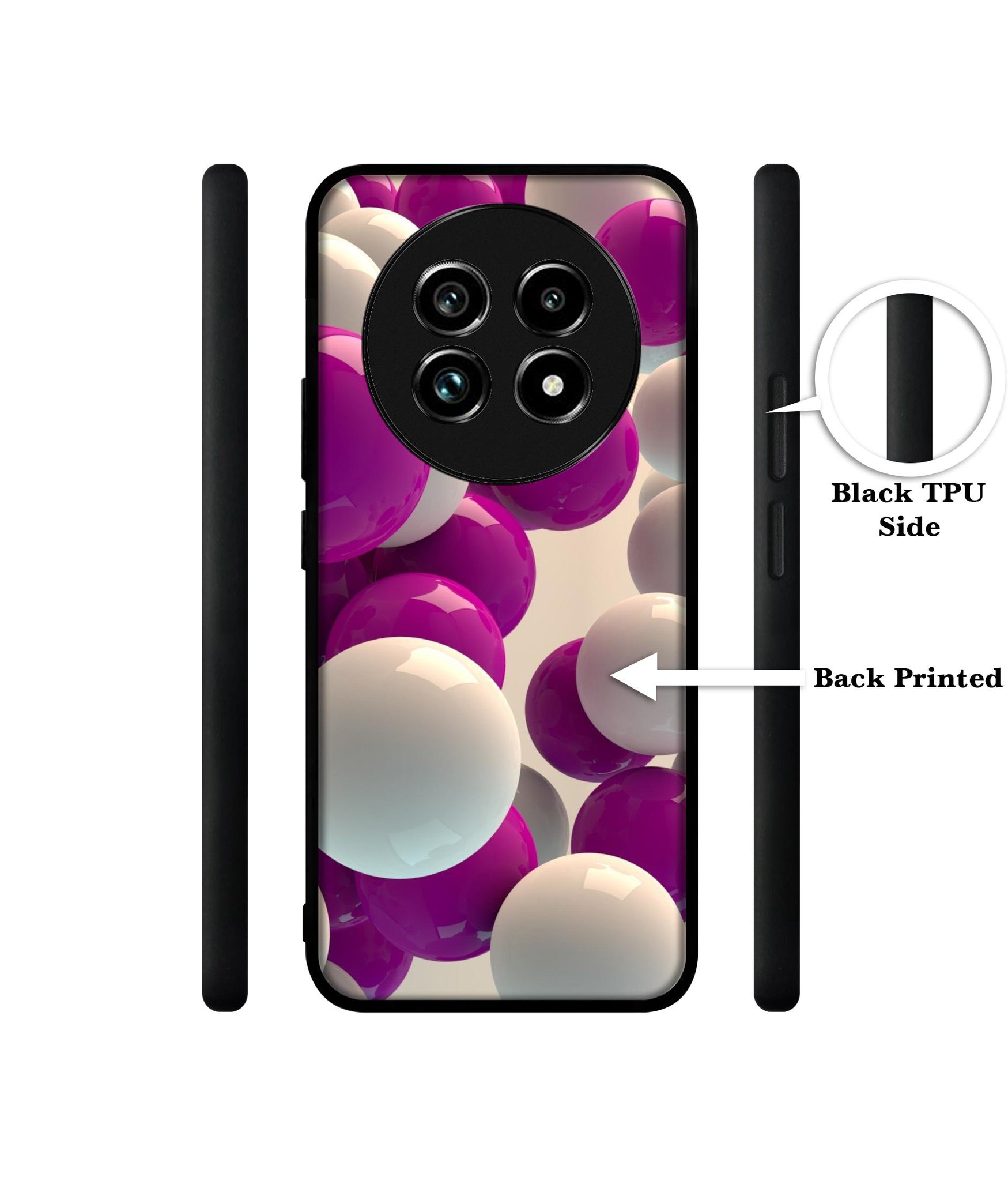 3D Balloons Design Designer 2D Printed Back Case Cover for Realme 13 Plus 5G / P1 Speed 5G