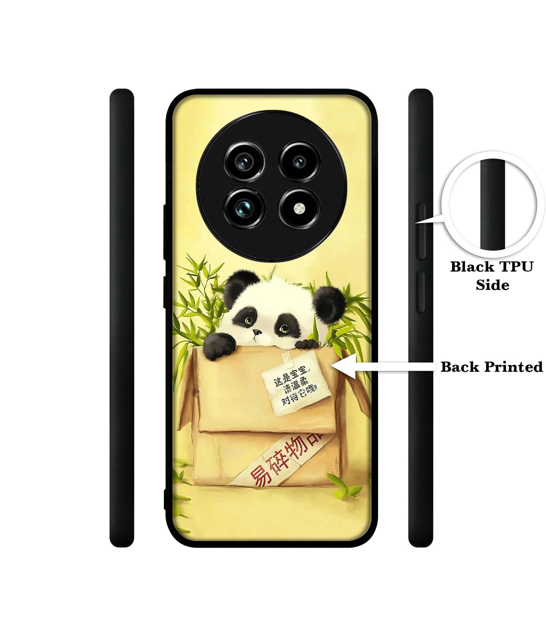 Panda In Box Design Designer 2D Printed Back Case Cover for Realme 13 Plus 5G / P1 Speed 5G