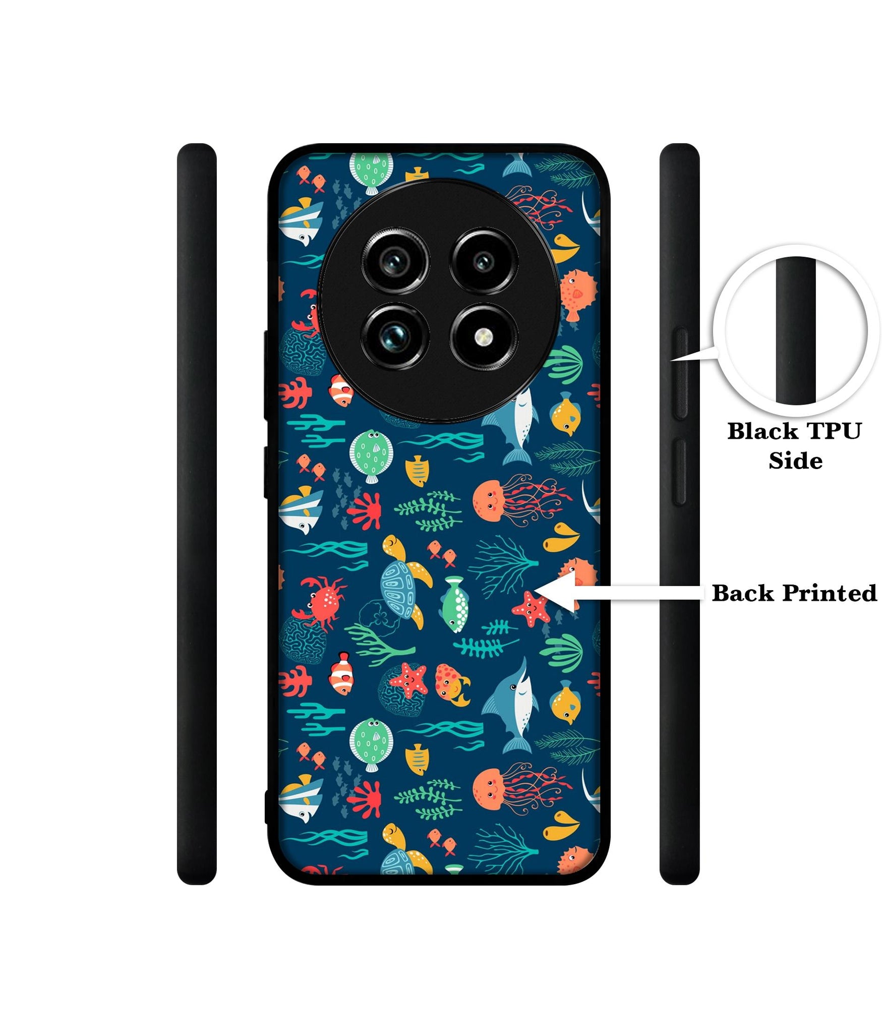Aquarium Texture Design Designer 2D Printed Back Case Cover for Realme 13 Plus 5G / P1 Speed 5G