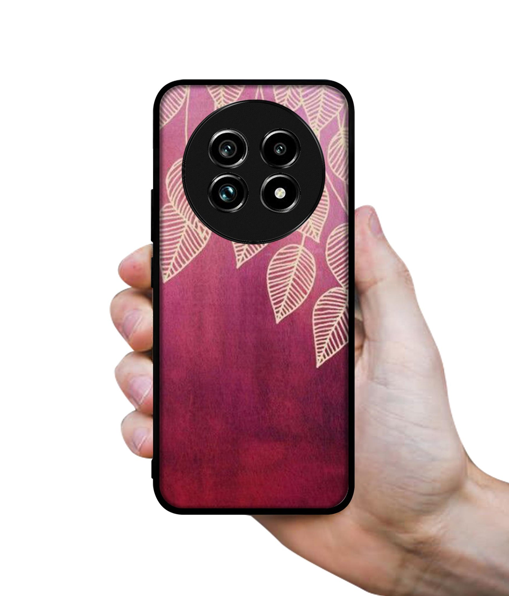 Leaf Pattern Design Designer 2D Printed Back Case Cover for Realme 13 Plus 5G / P1 Speed 5G