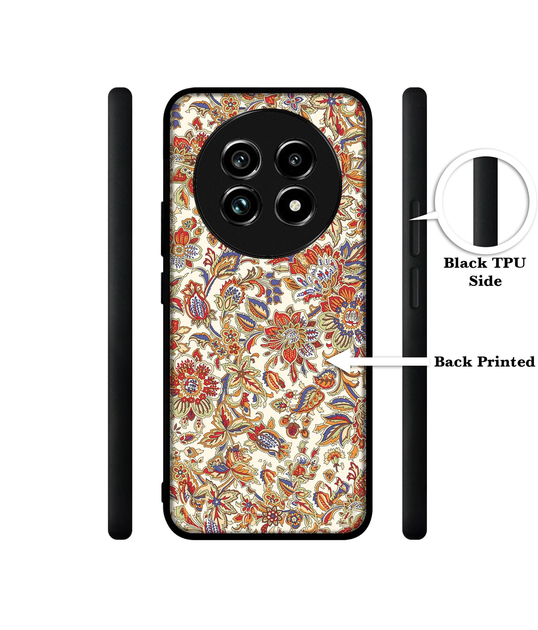Floral Design Designer 2D Printed Back Case Cover for Realme 13 Plus 5G / P1 Speed 5G