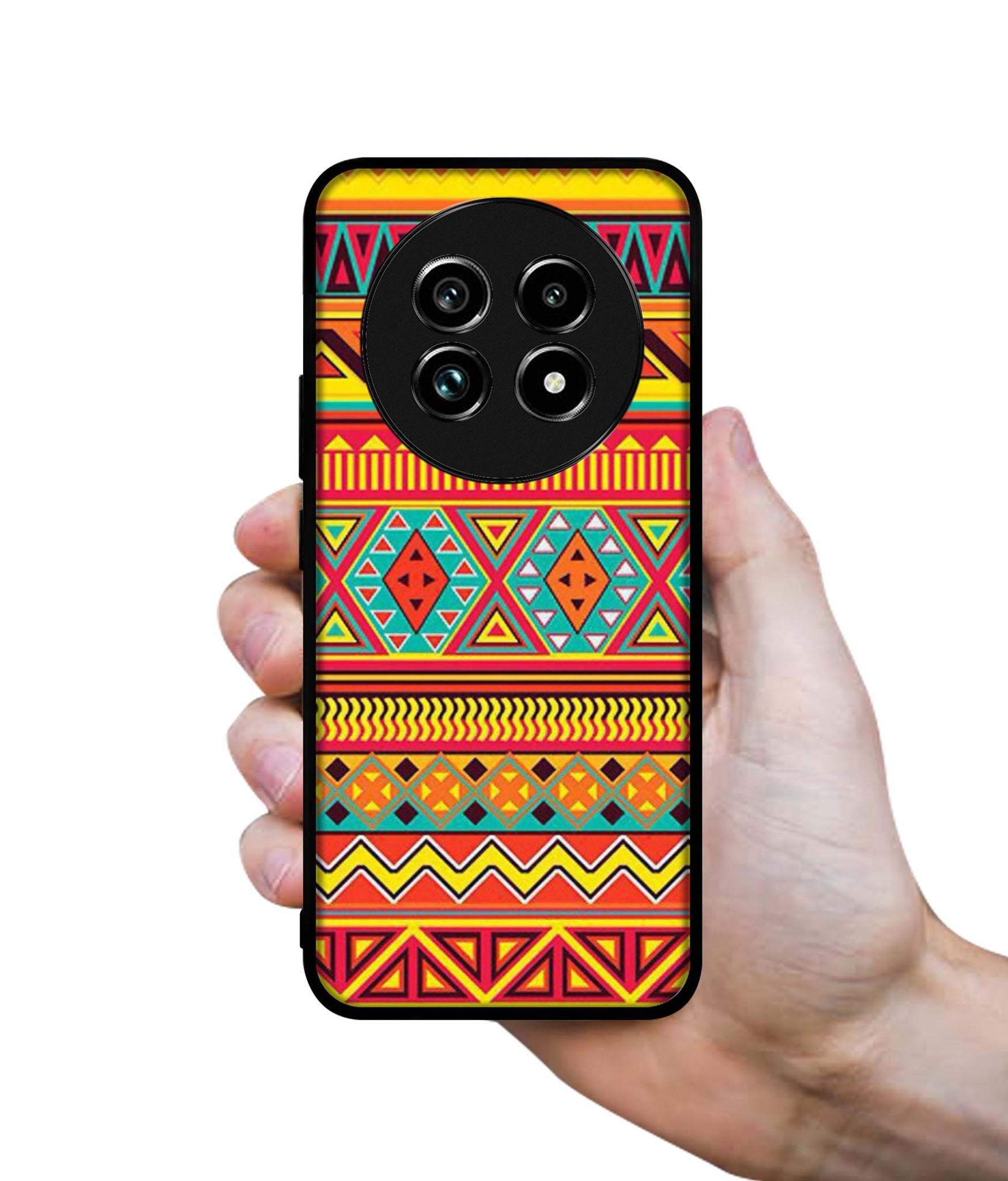 Artistic Rangoli Design Designer 2D Printed Back Case Cover for Realme 13 Plus 5G / P1 Speed 5G