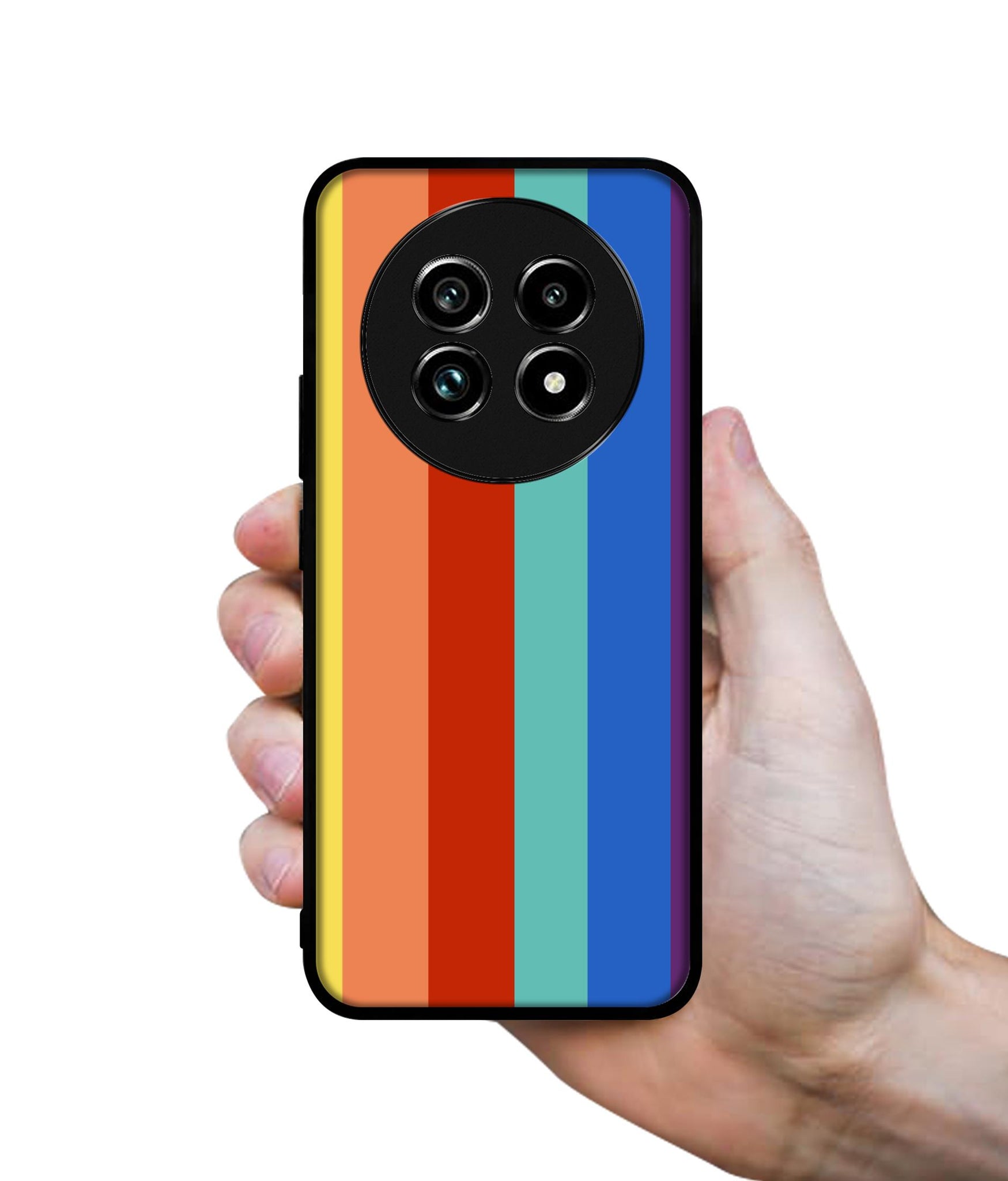 Rainbow Colors Design Designer 2D Printed Back Case Cover for Realme 13 Plus 5G / P1 Speed 5G