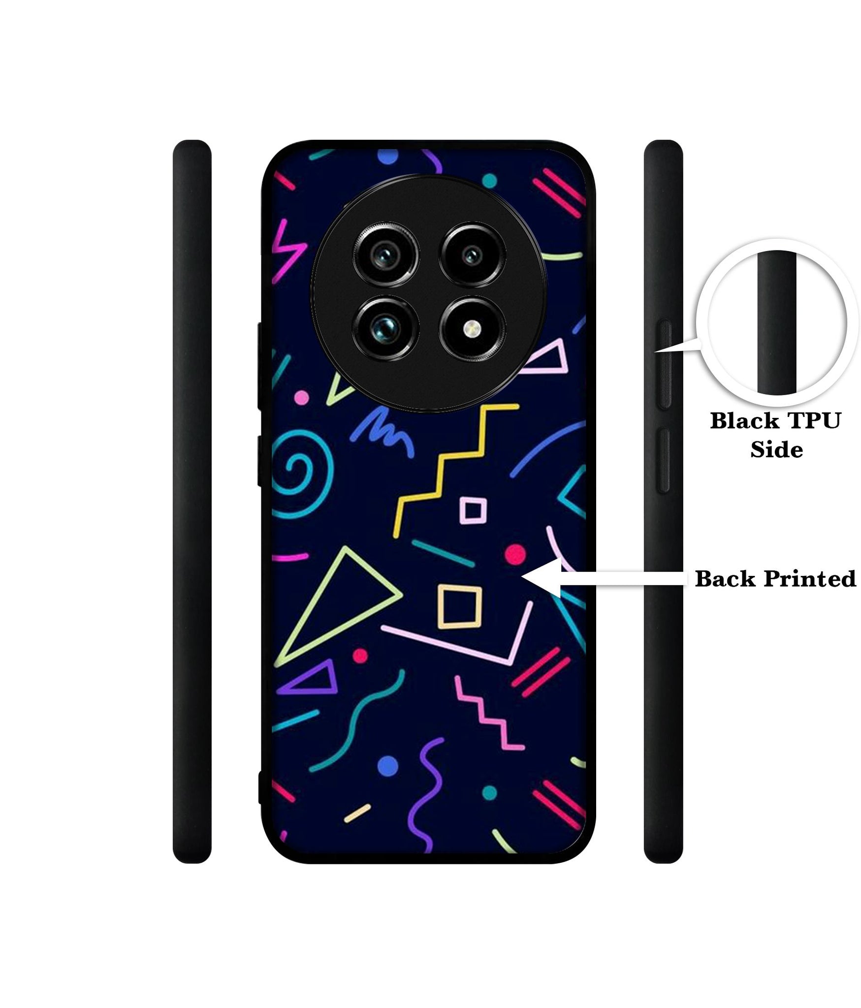 Retro Abstract Design Designer 2D Printed Back Case Cover for Realme 13 Plus 5G / P1 Speed 5G