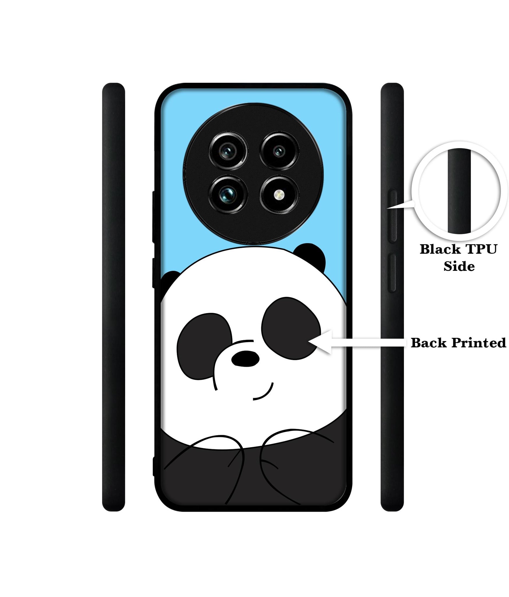 Cute Panda Design Designer 2D Printed Back Case Cover for Realme 13 Plus 5G / P1 Speed 5G
