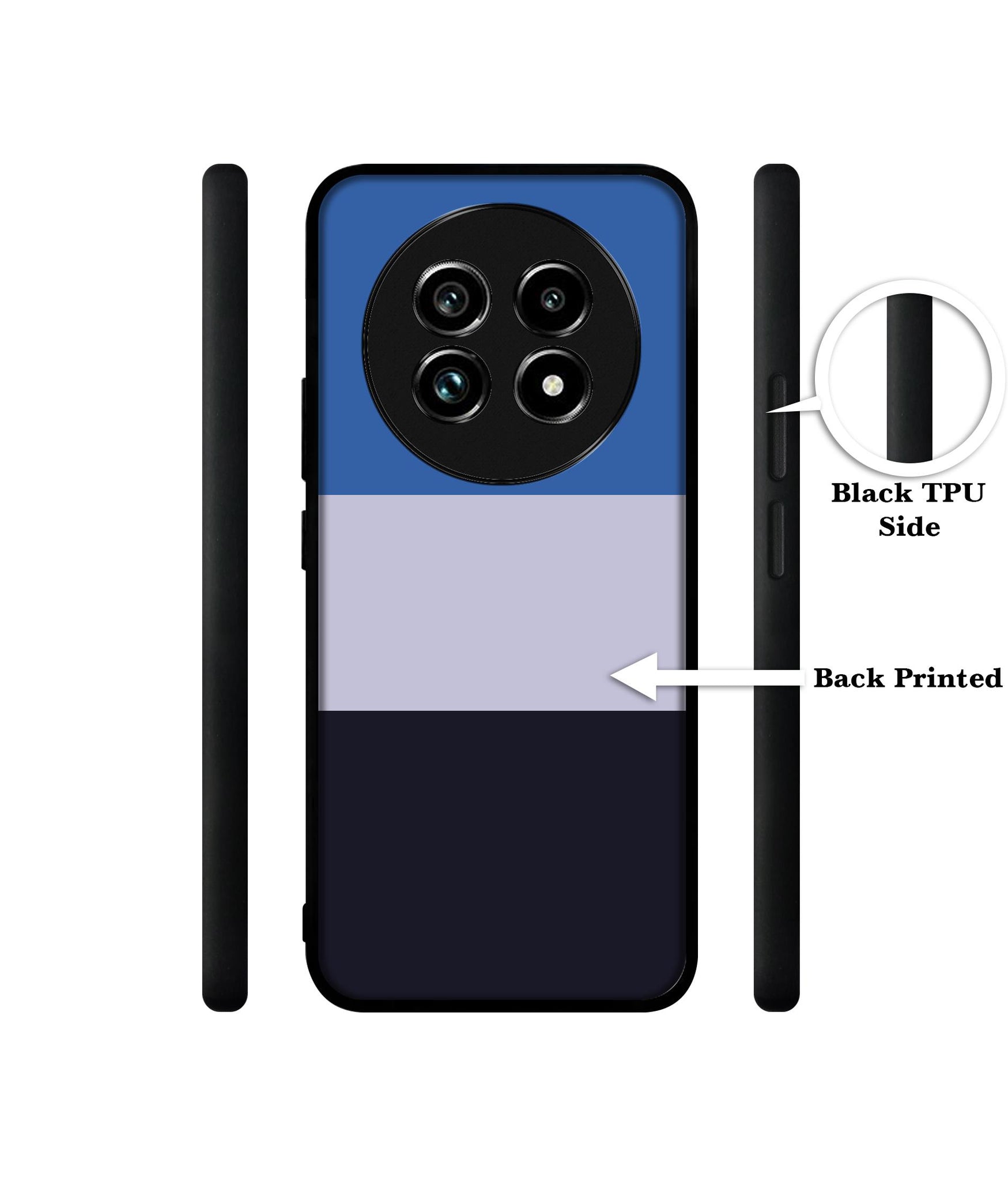 Three Color Stripes Design Designer 2D Printed Back Case Cover for Realme 13 Plus 5G / P1 Speed 5G