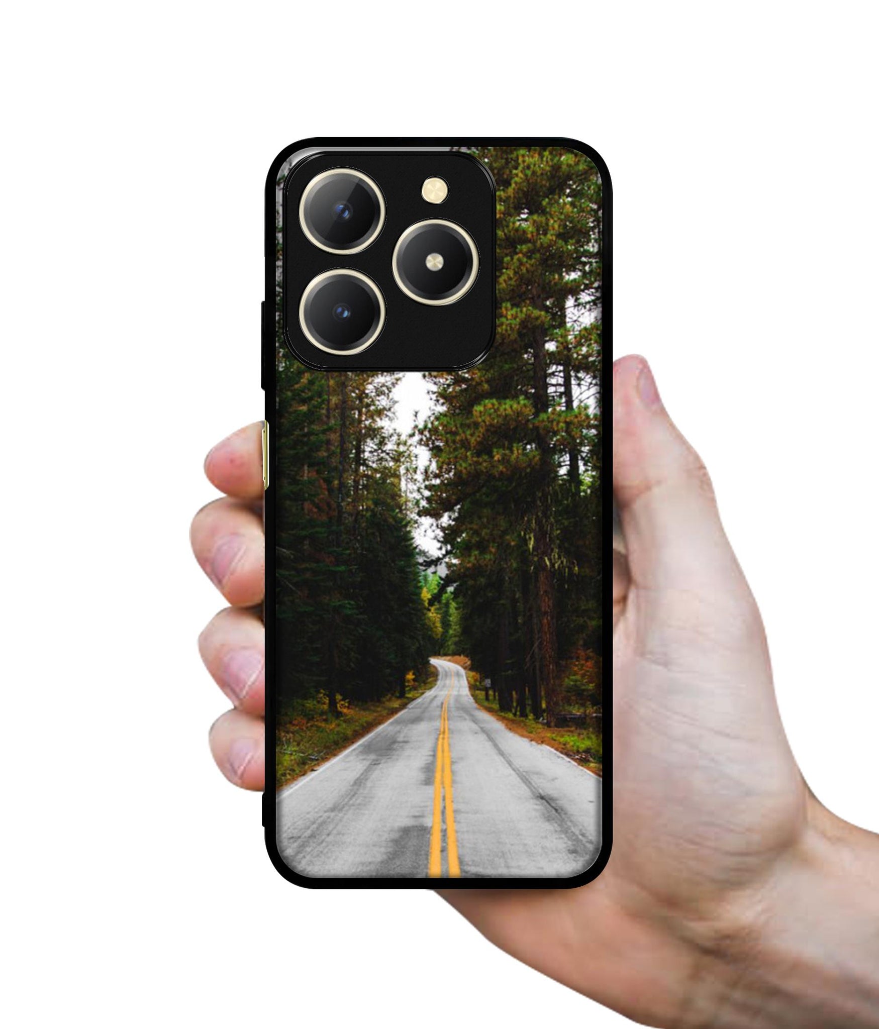 Road Photo Design Designer 2D Printed Back Case Cover for Realme C61 4G