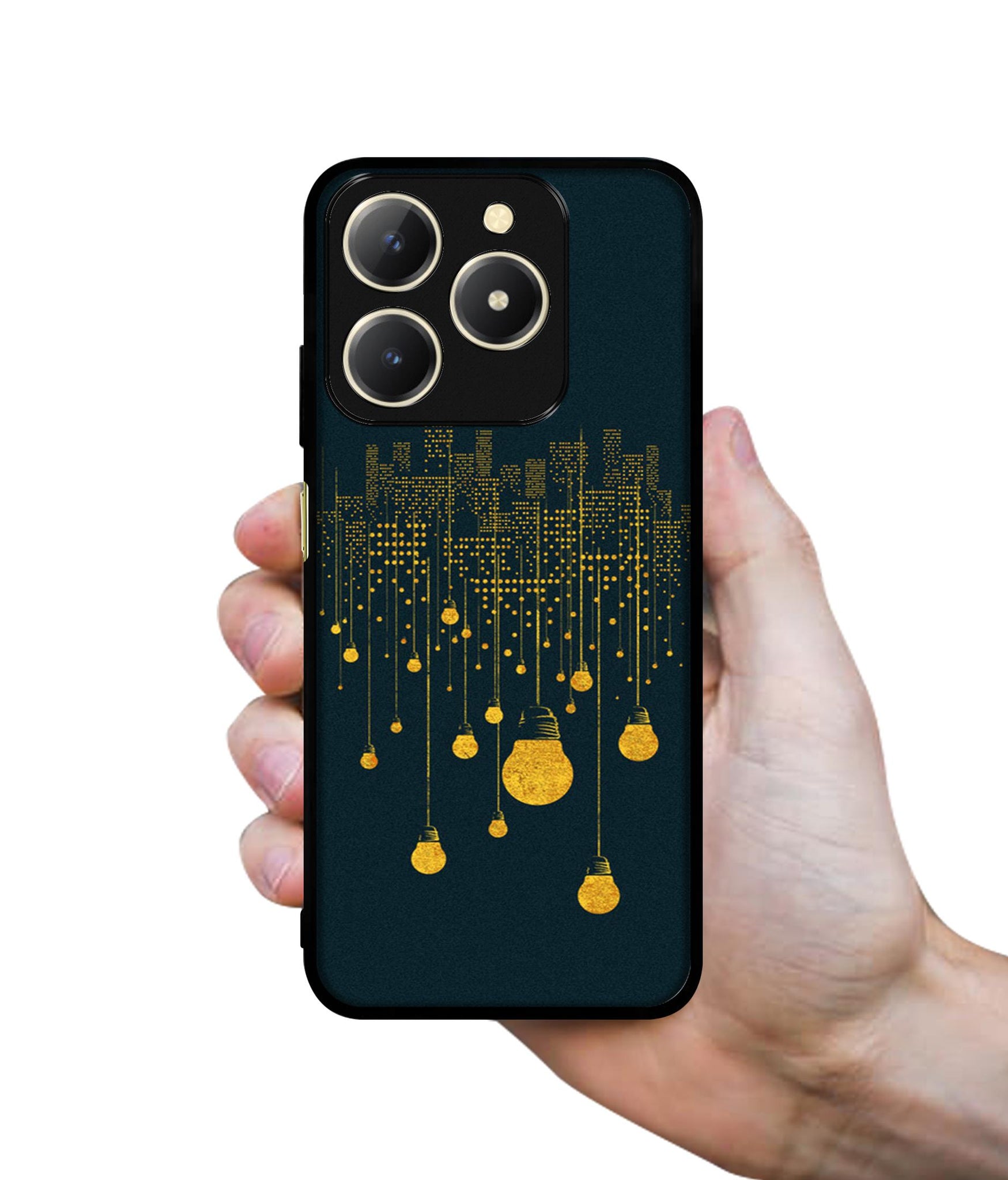 City Light Pattern Design Designer 2D Printed Back Case Cover for Realme C61 4G