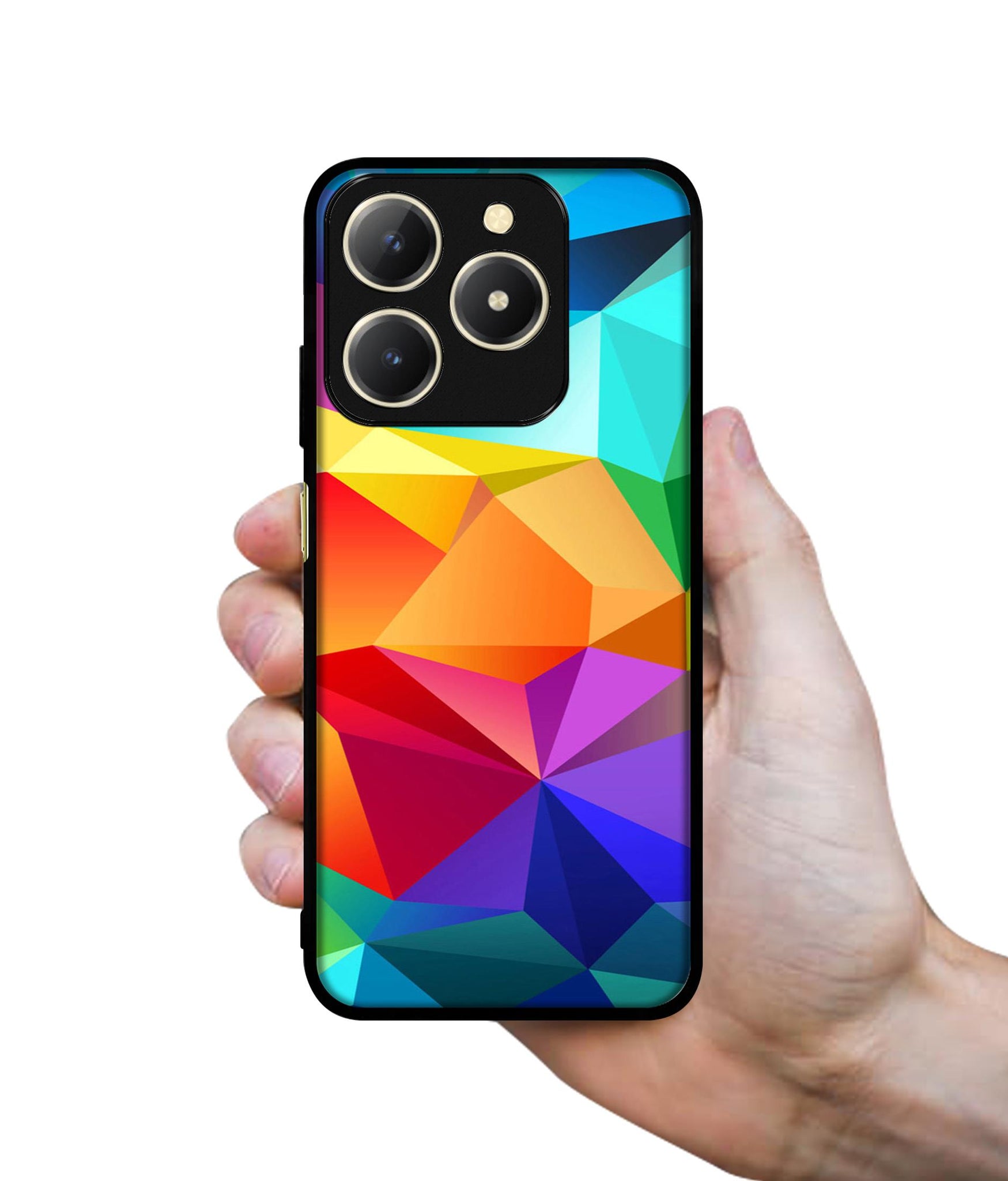 Colorful Pattern Design Designer 2D Printed Back Case Cover for Realme C61 4G