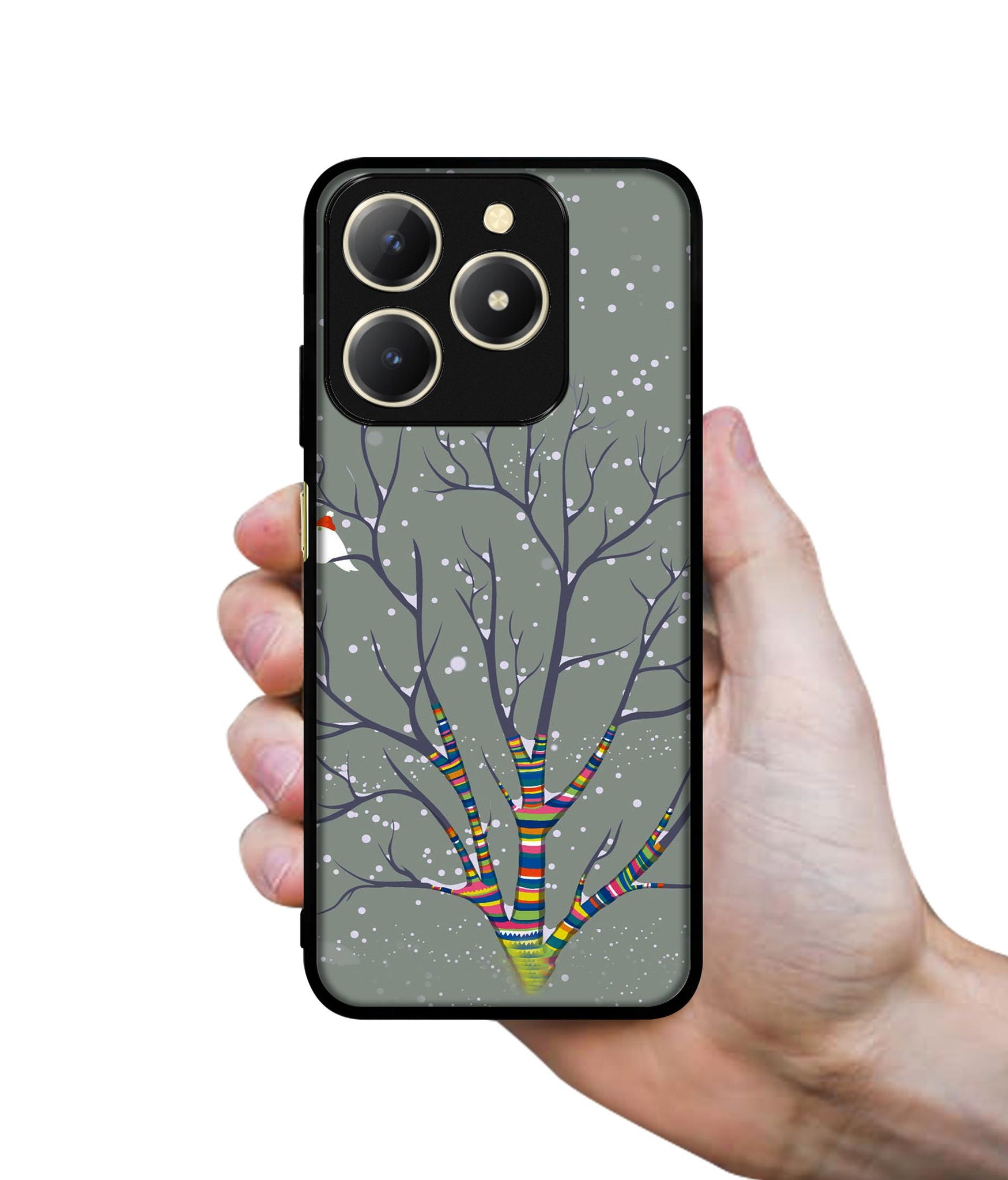 Winter Pattern Print Design Designer 2D Printed Back Case Cover for Realme C61 4G