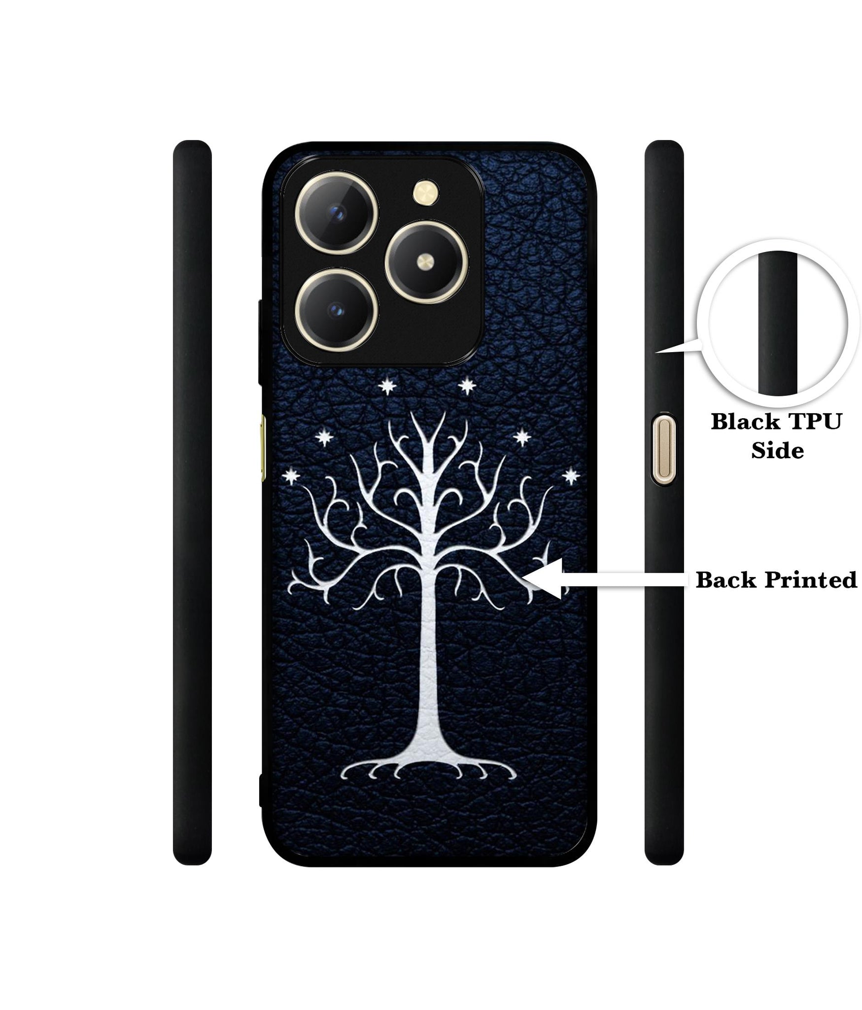 Magic Tree Pattern Design Designer 2D Printed Back Case Cover for Realme C61 4G