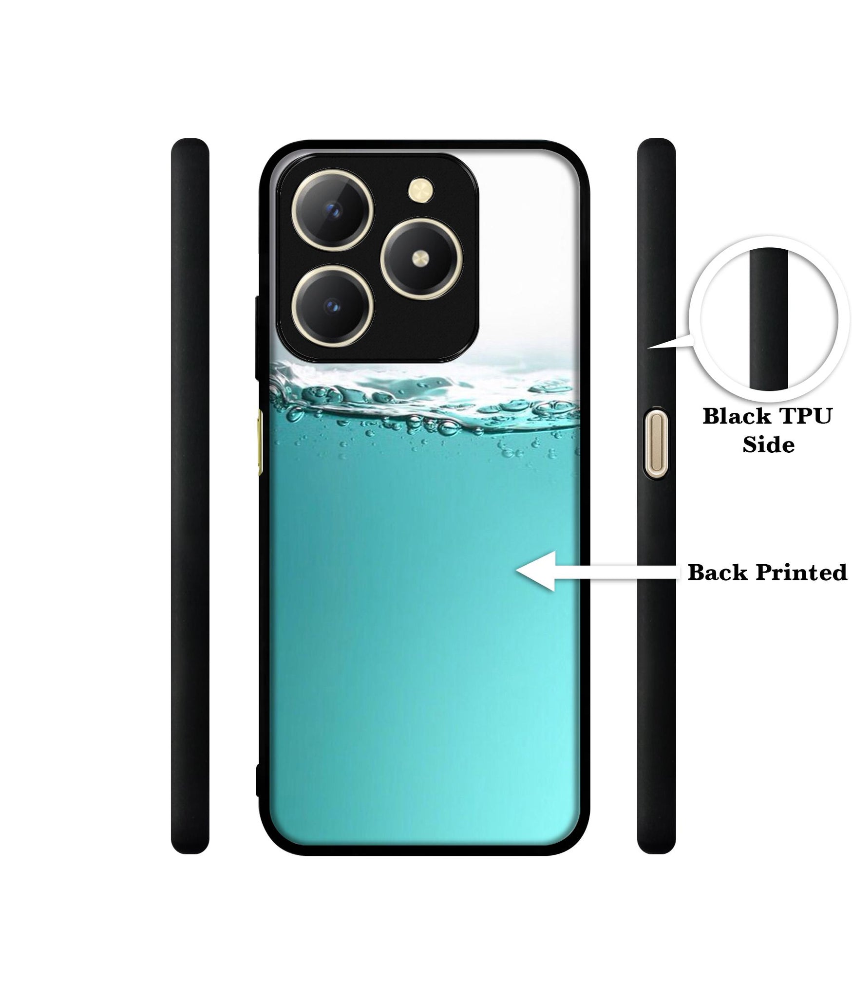 Half Fill Design Designer 2D Printed Back Case Cover for Realme C61 4G