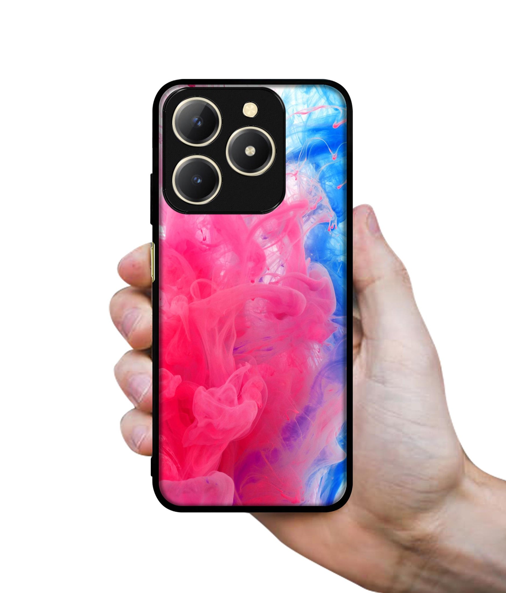 Fractal Paint Design Designer 2D Printed Back Case Cover for Realme C61 4G