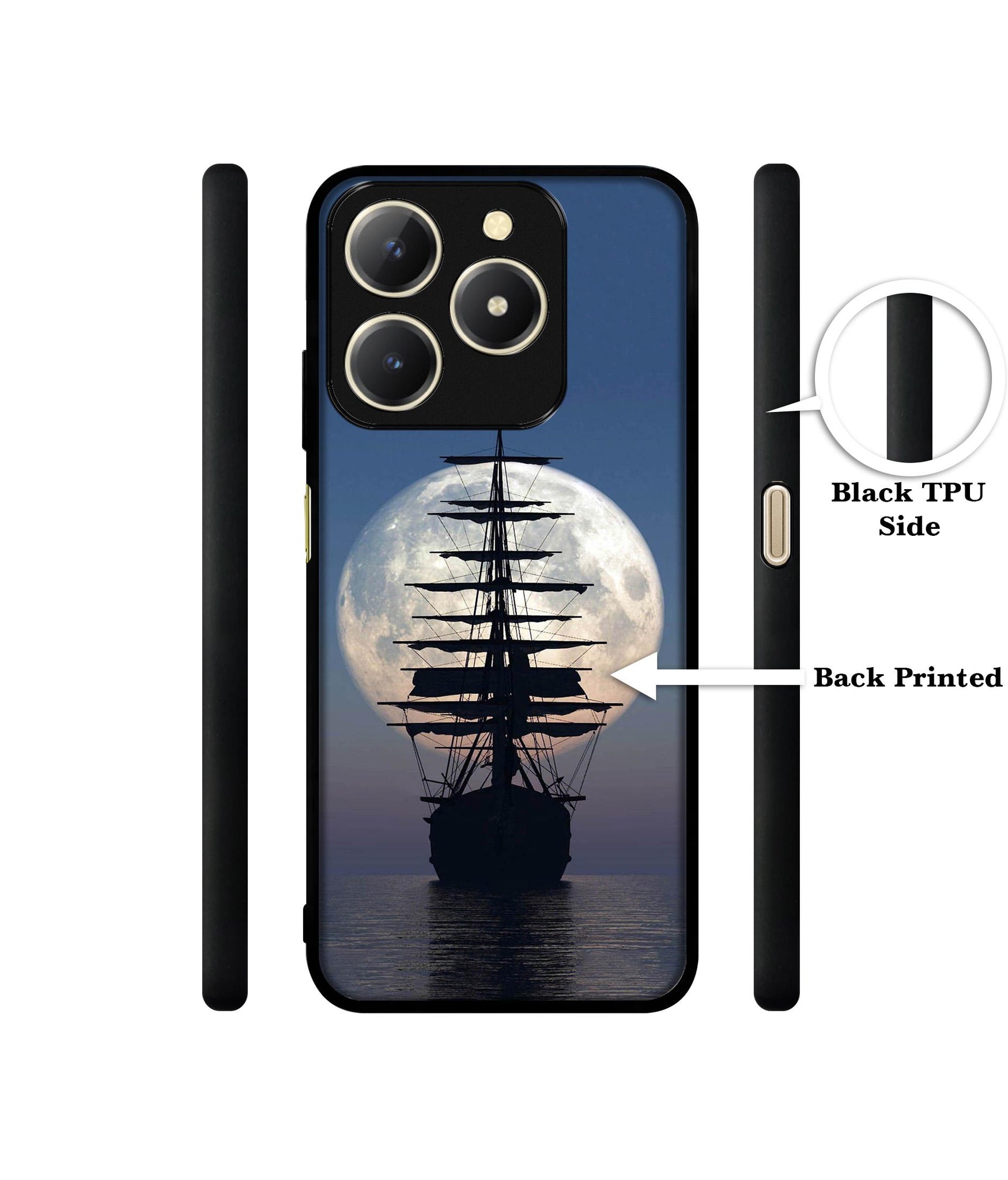 Sea Sunset Design Designer 2D Printed Back Case Cover for Realme C61 4G