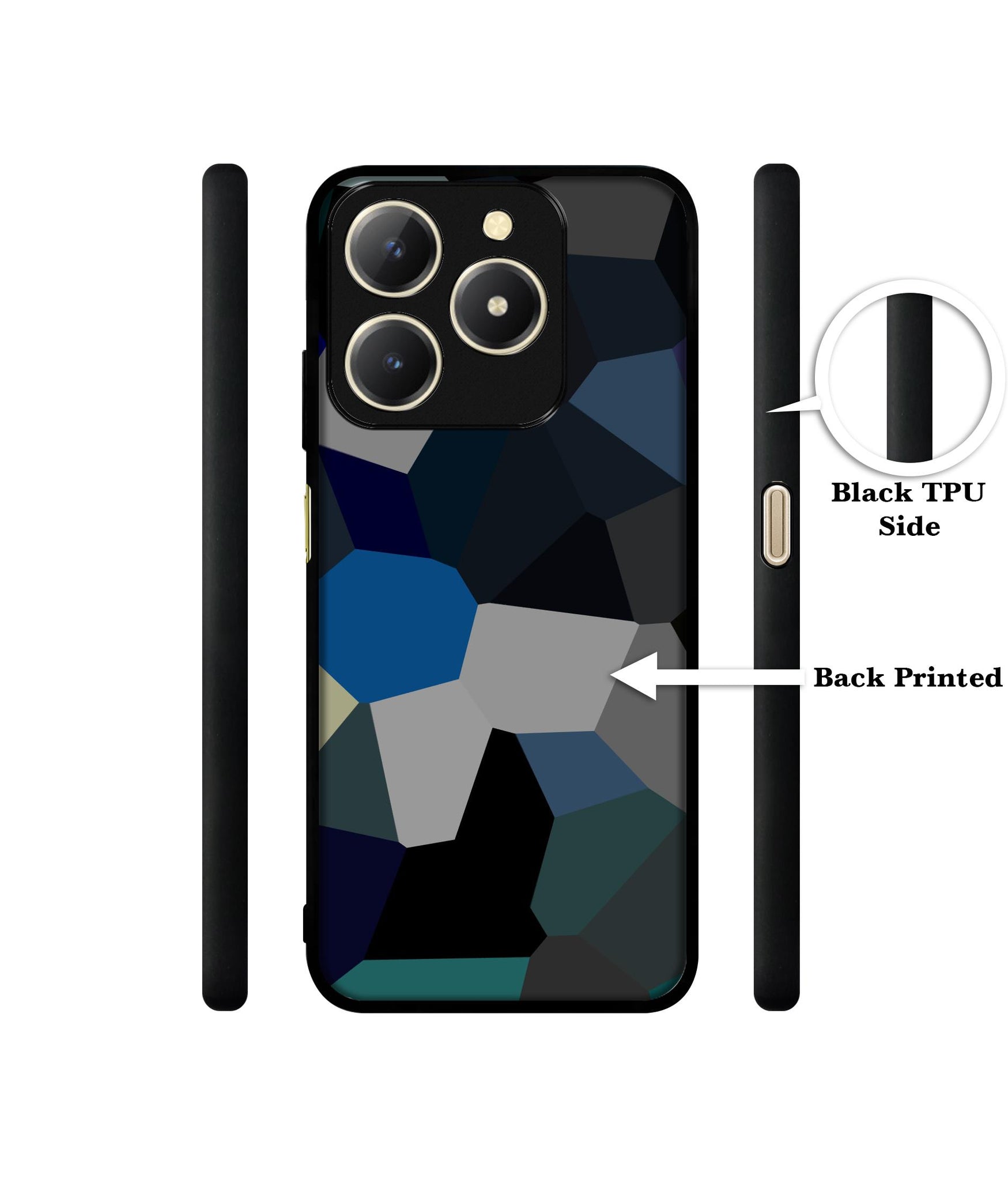 Mathematical Shape Design Designer 2D Printed Back Case Cover for Realme C61 4G