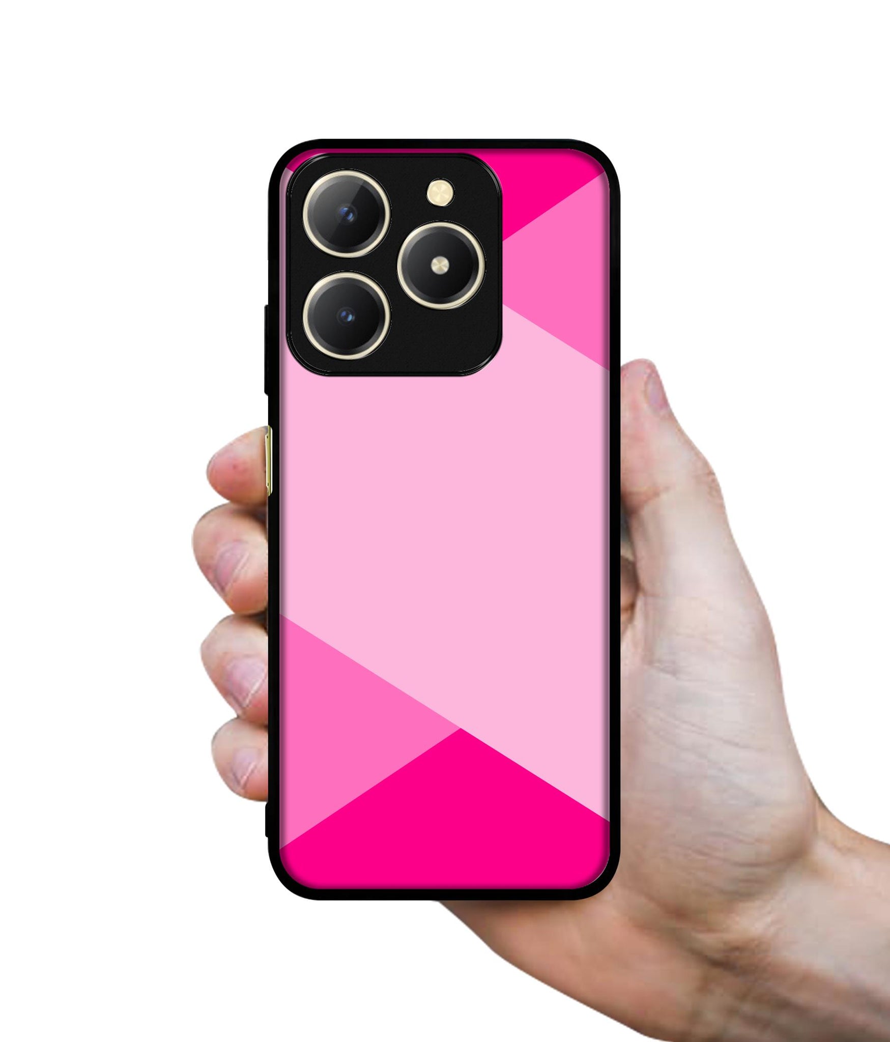 Pink Cross Vector Design Designer 2D Printed Back Case Cover for Realme C61 4G