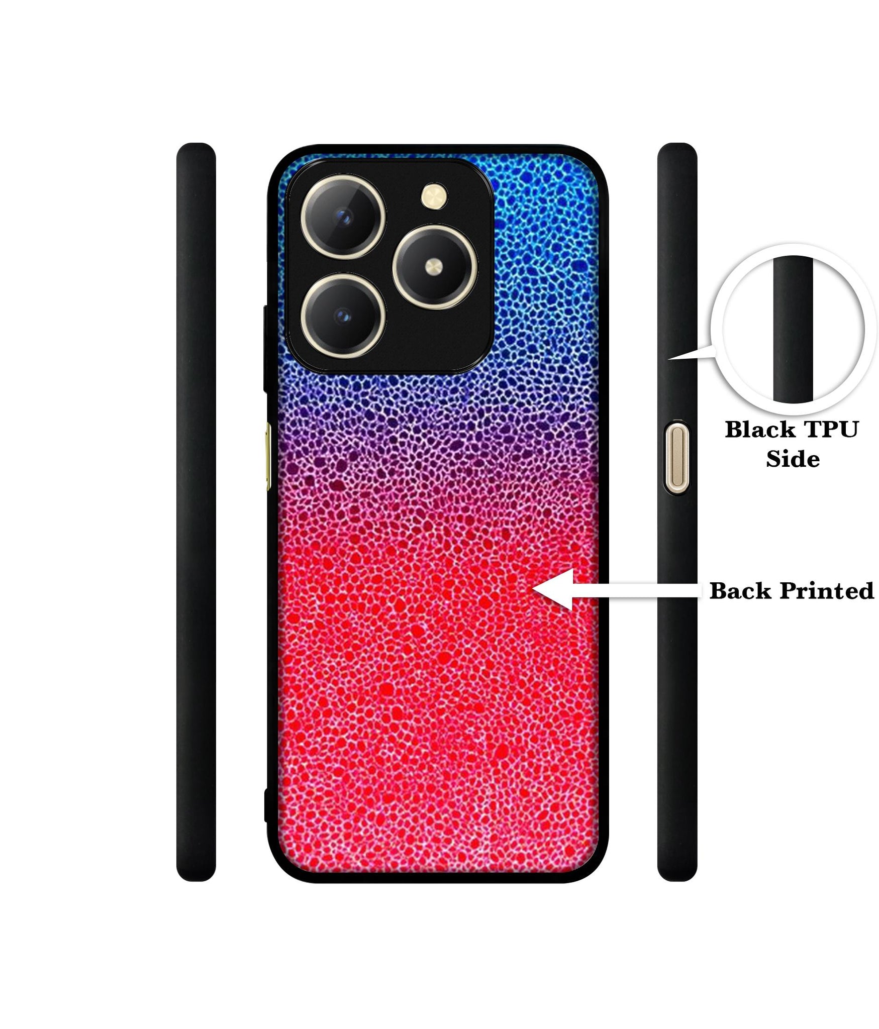 Bubbles Design Designer 2D Printed Back Case Cover for Realme C61 4G