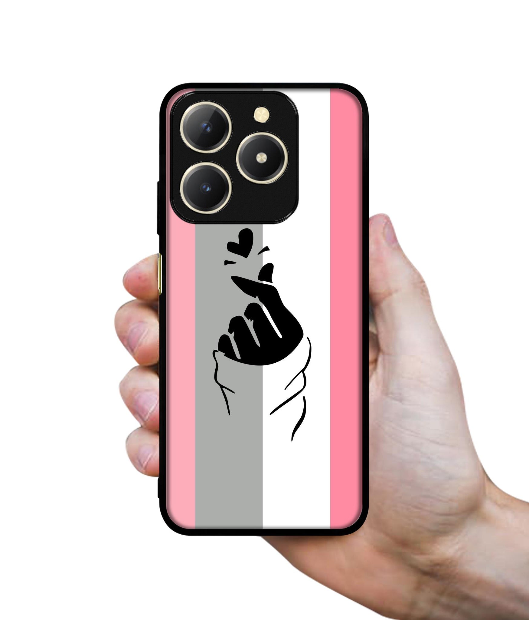 Cute Mini Love Design Designer 2D Printed Back Case Cover for Realme C61 4G