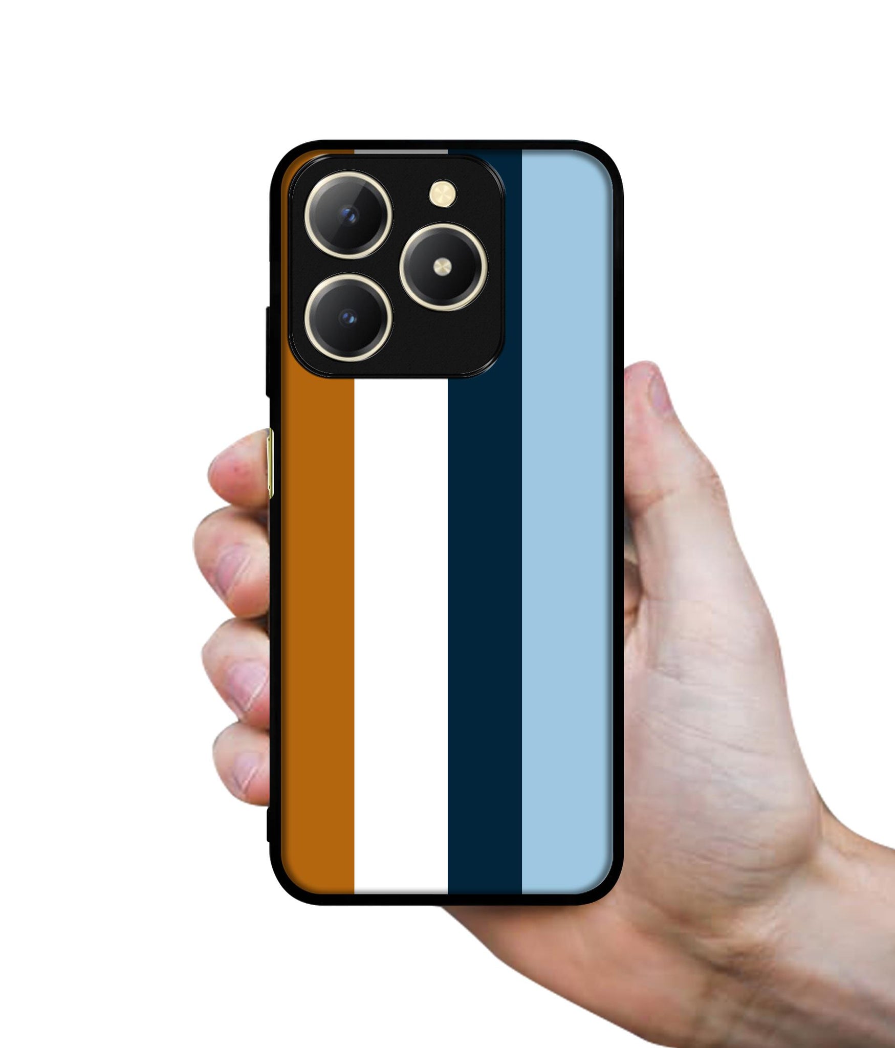 Color Stripes Design Designer 2D Printed Back Case Cover for Realme C61 4G