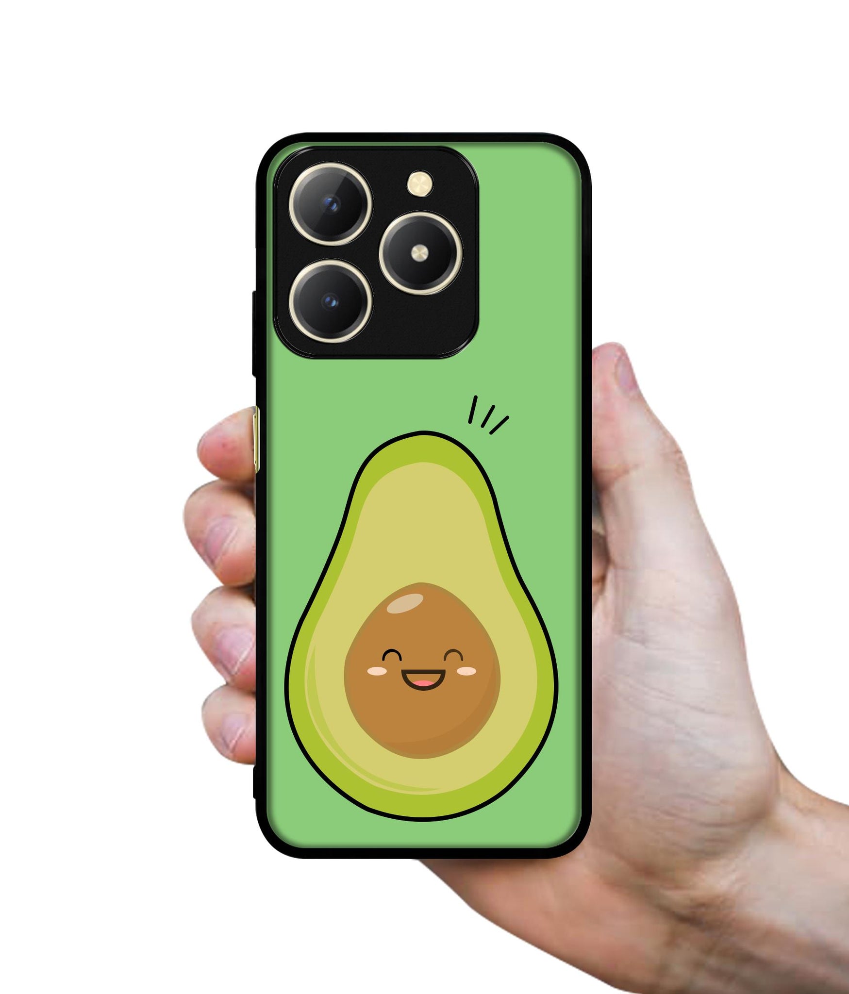 Avocados Design Designer 2D Printed Back Case Cover for Realme C61 4G