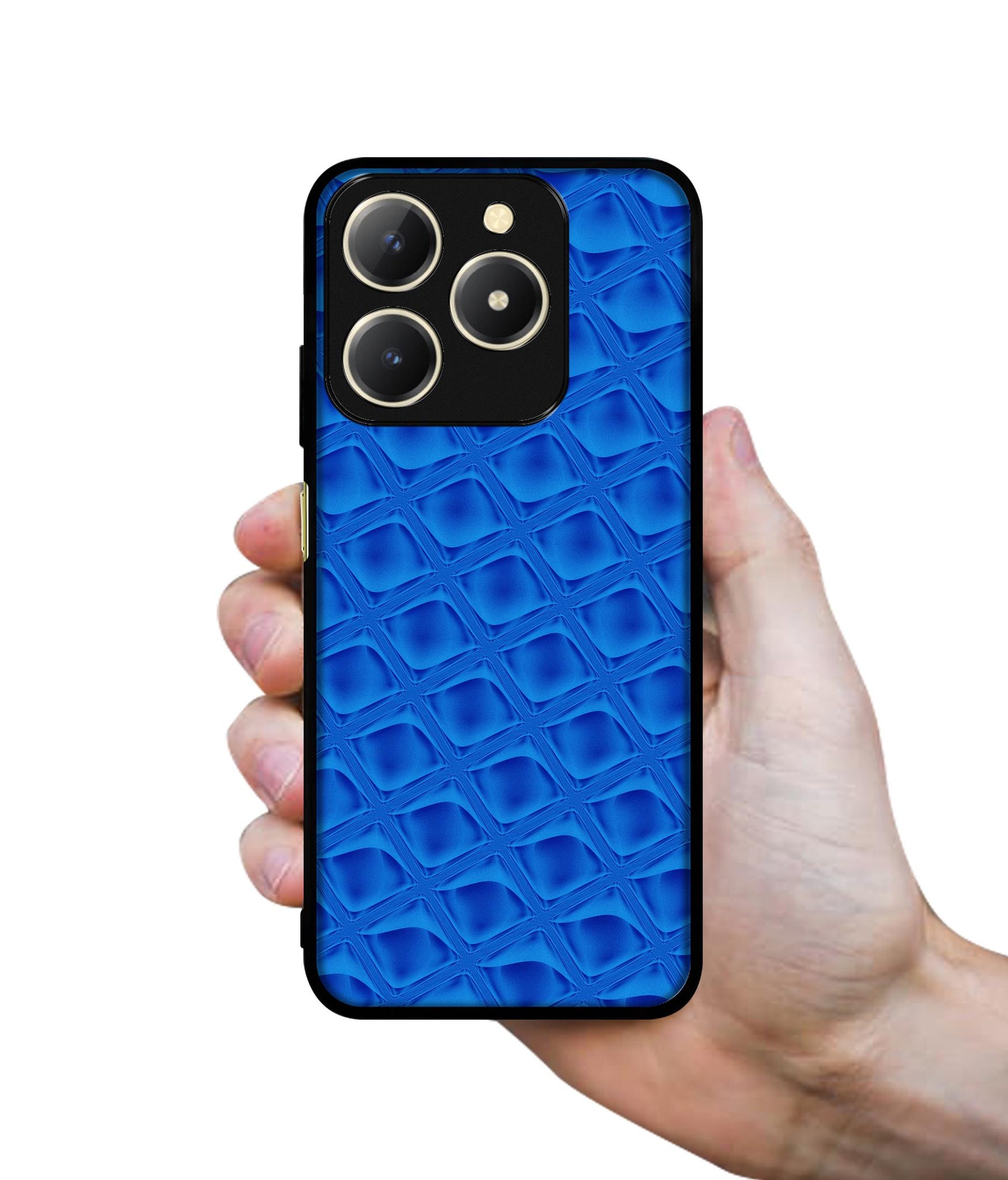 Blue Diamond Design Designer 2D Printed Back Case Cover for Realme C61 4G