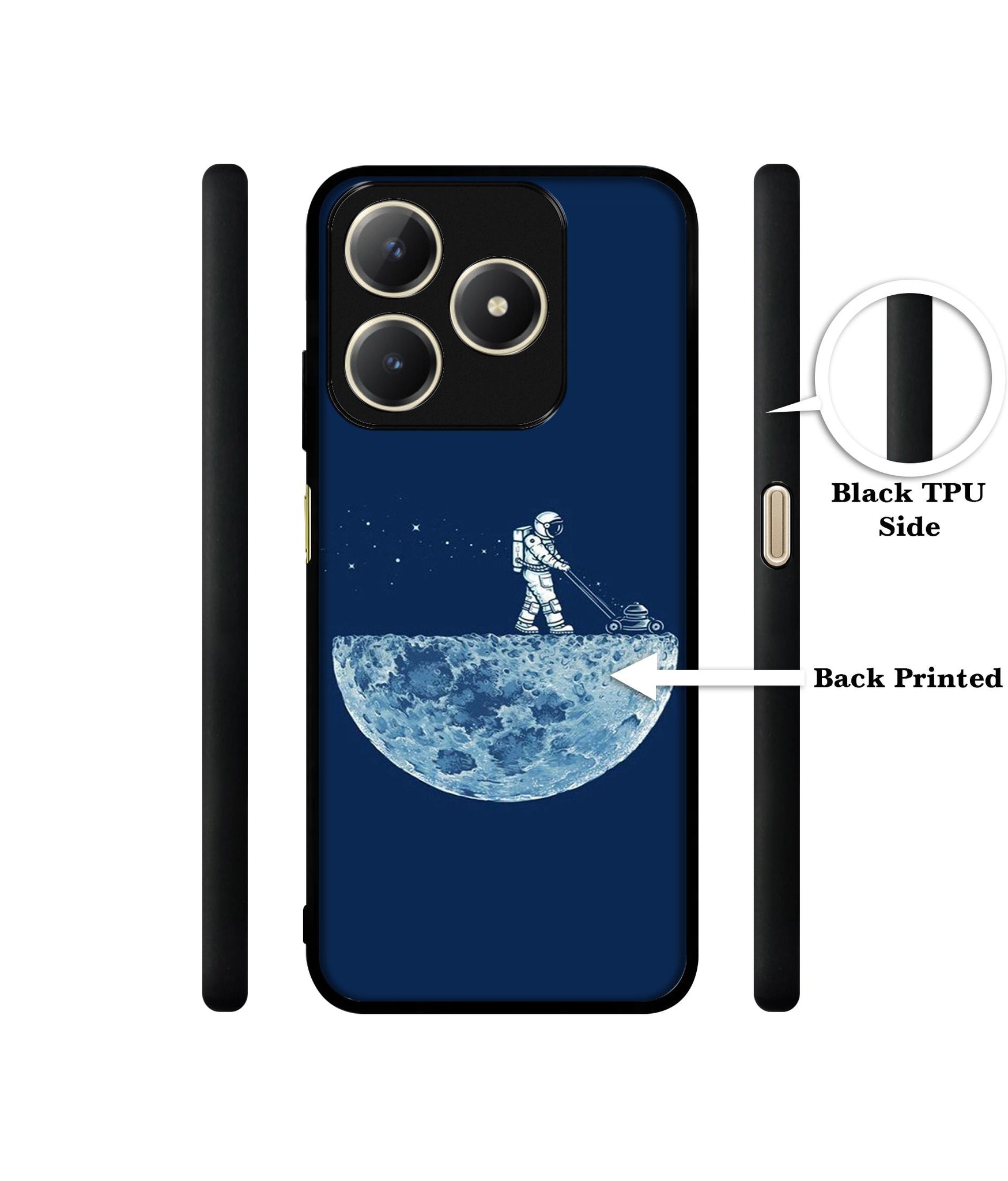 Moon Walk Design Designer 2D Printed Back Case Cover for Realme C63 4G / Narzo N63 4G