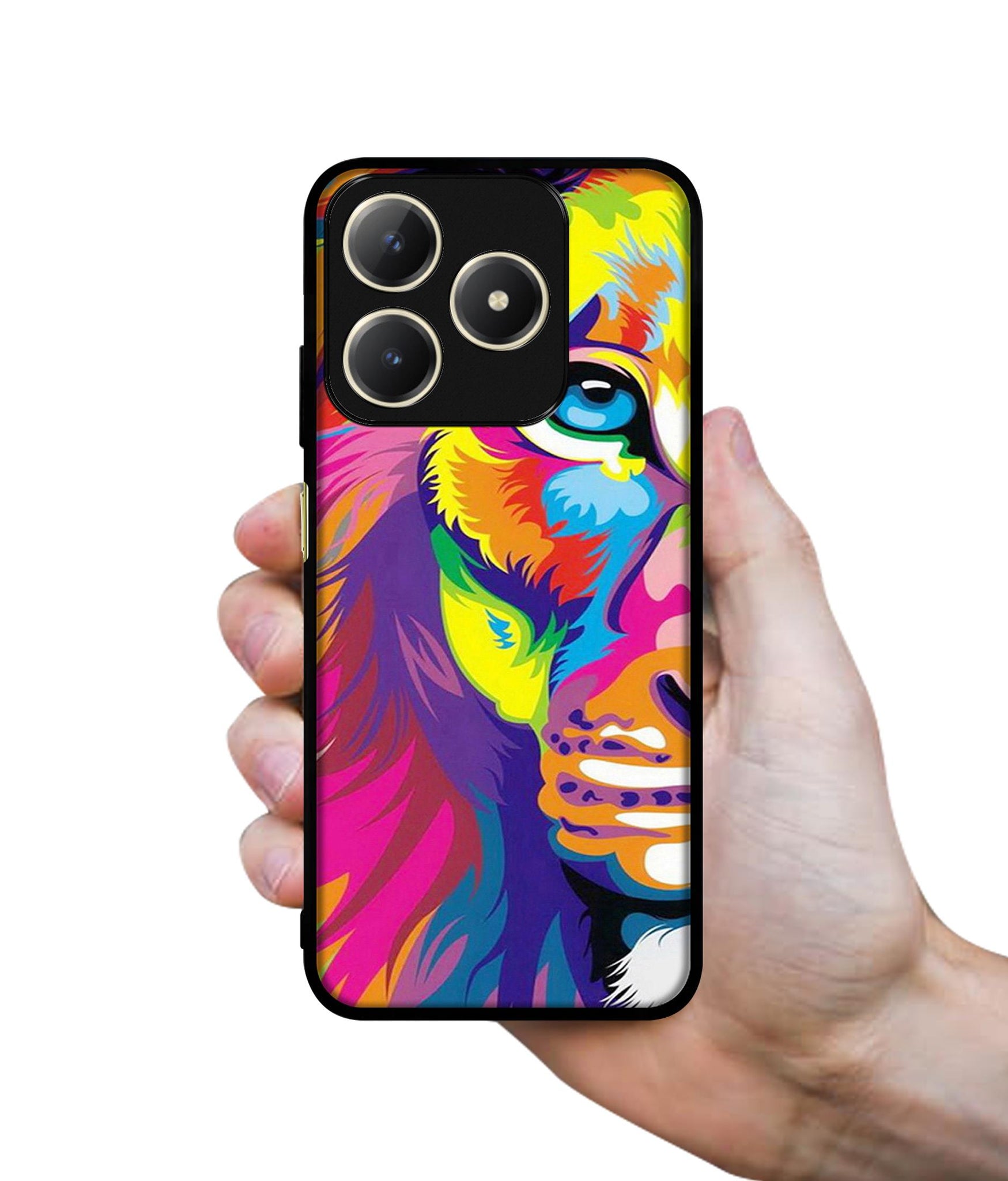 Lion Design Designer 2D Printed Back Case Cover for Realme C63 4G / Narzo N63 4G