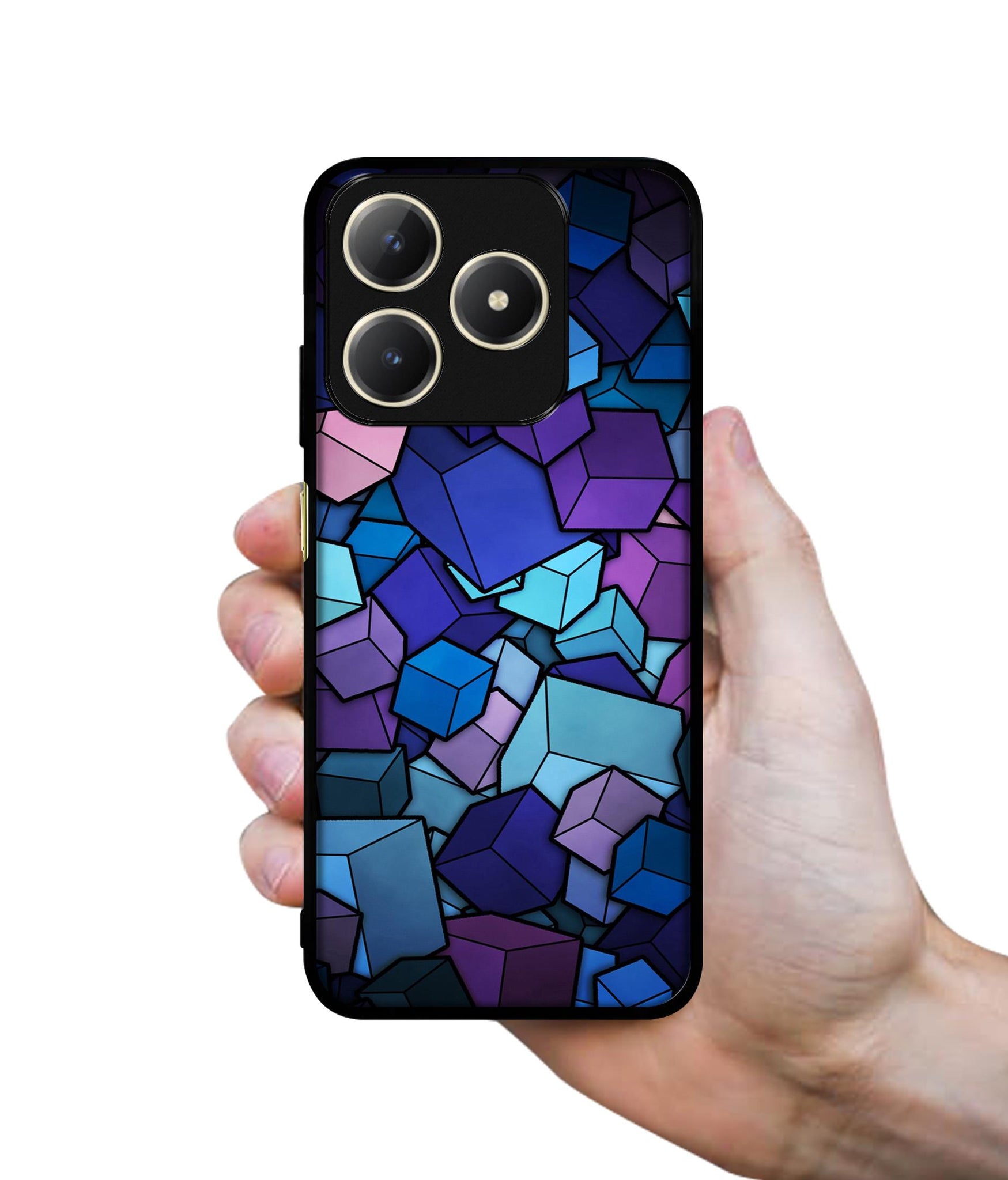 Color Box Design Designer 2D Printed Back Case Cover for Realme C63 4G / Narzo N63 4G