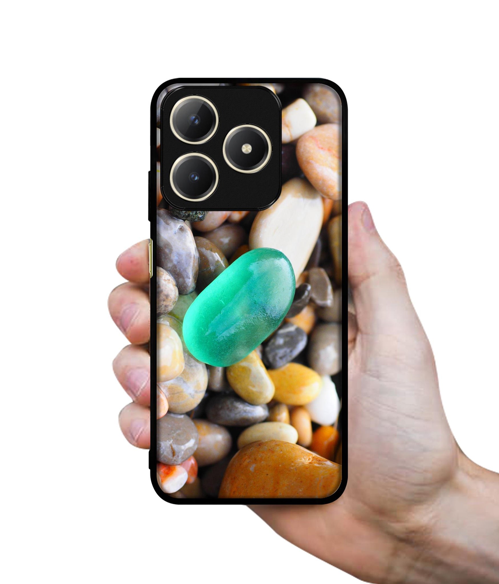 Sea Stones Design Designer 2D Printed Back Case Cover for Realme C63 4G / Narzo N63 4G