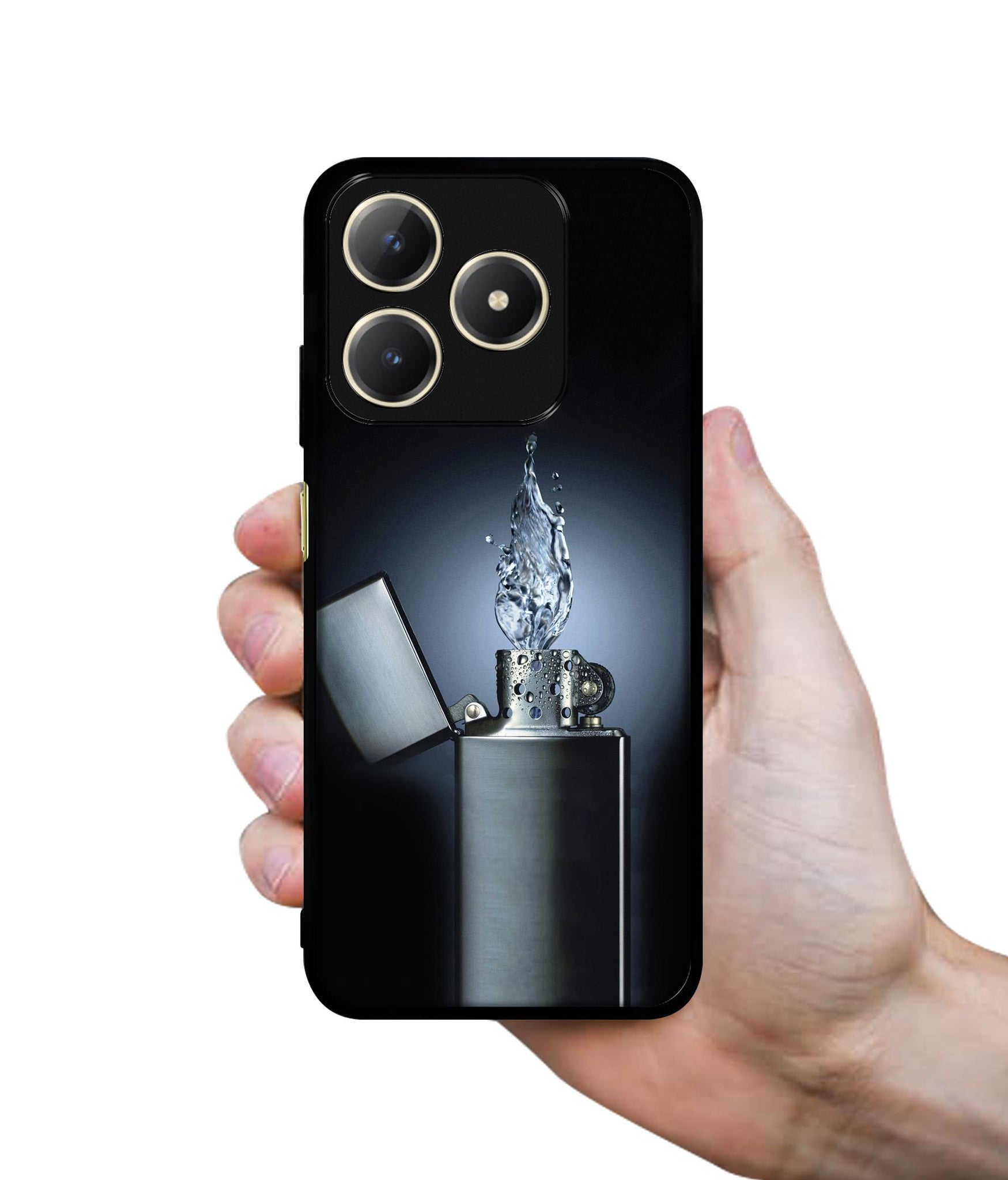 Water Lighter Design Designer 2D Printed Back Case Cover for Realme C63 4G / Narzo N63 4G