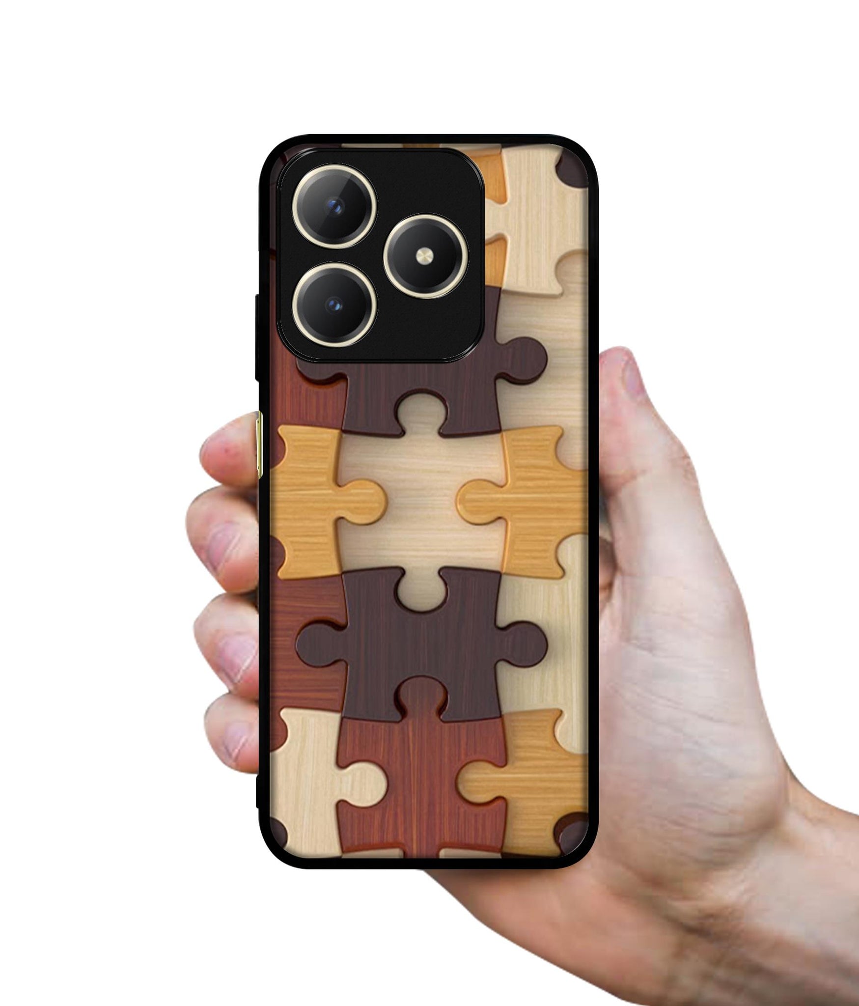 Puzzle Pattern Design Designer 2D Printed Back Case Cover for Realme C63 4G / Narzo N63 4G