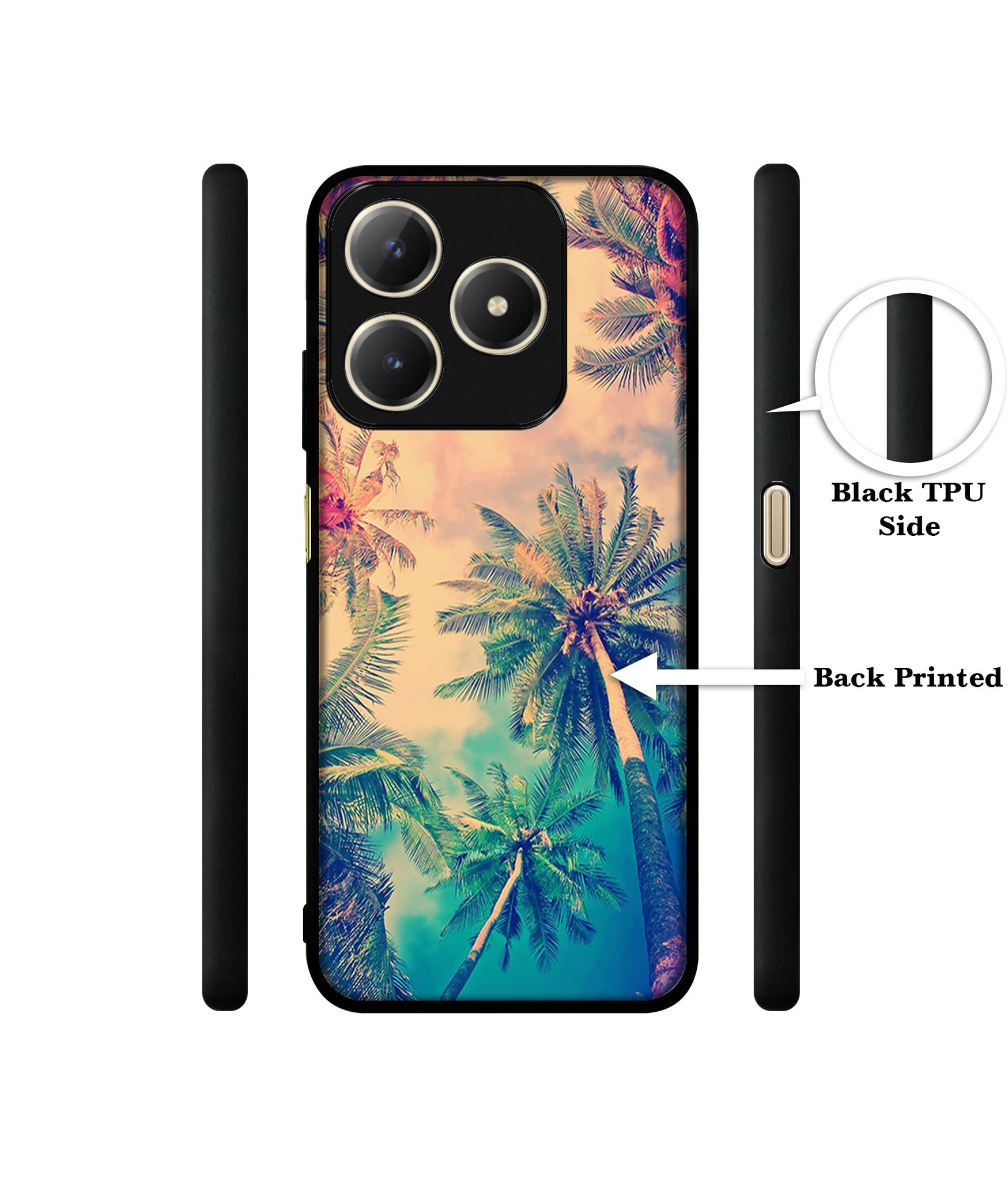 Trees Design Designer 2D Printed Back Case Cover for Realme C63 4G / Narzo N63 4G