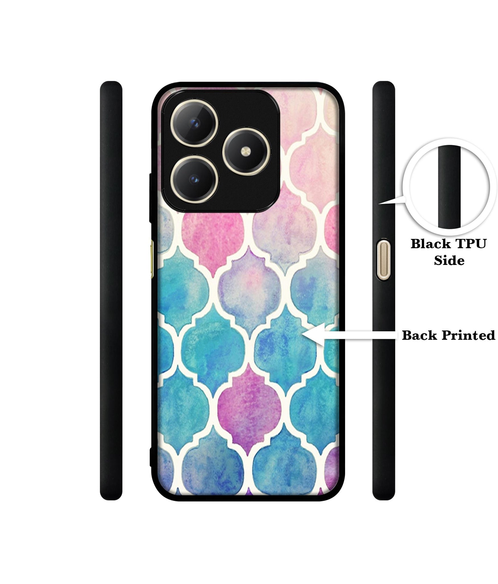 Patterns Art Design Designer 2D Printed Back Case Cover for Realme C63 4G / Narzo N63 4G