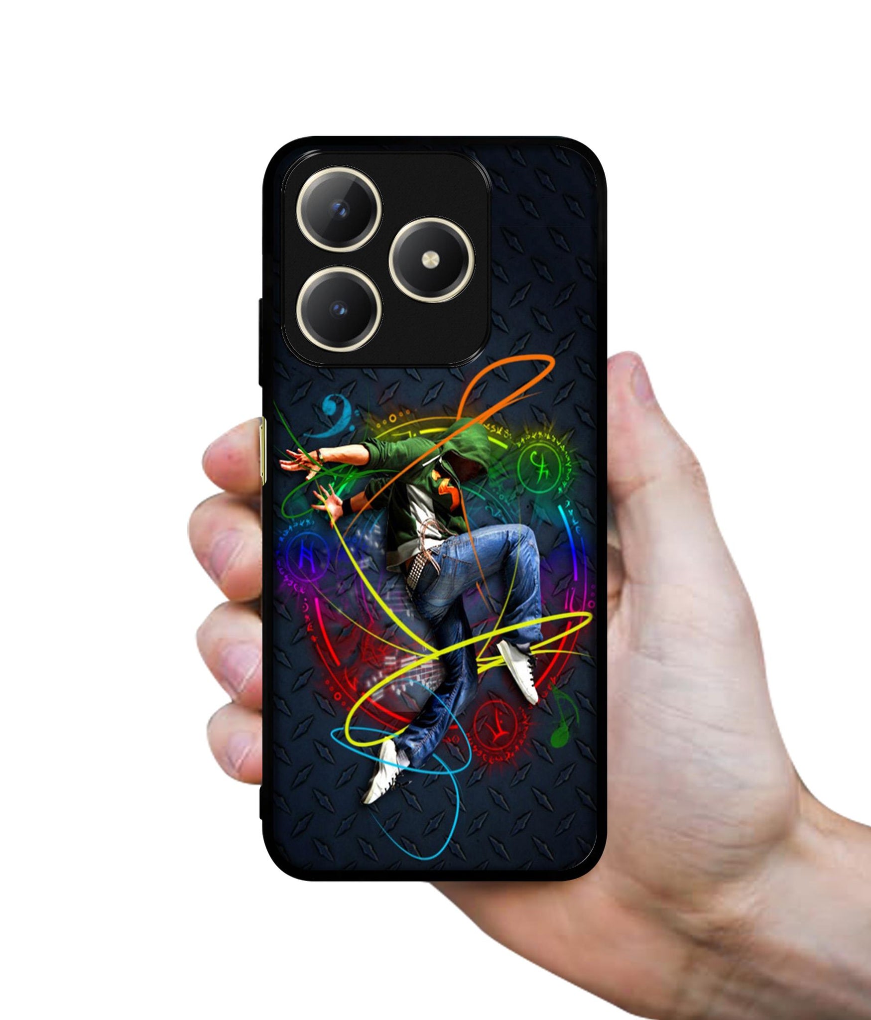 Boy With Music Design Designer 2D Printed Back Case Cover for Realme C63 4G / Narzo N63 4G