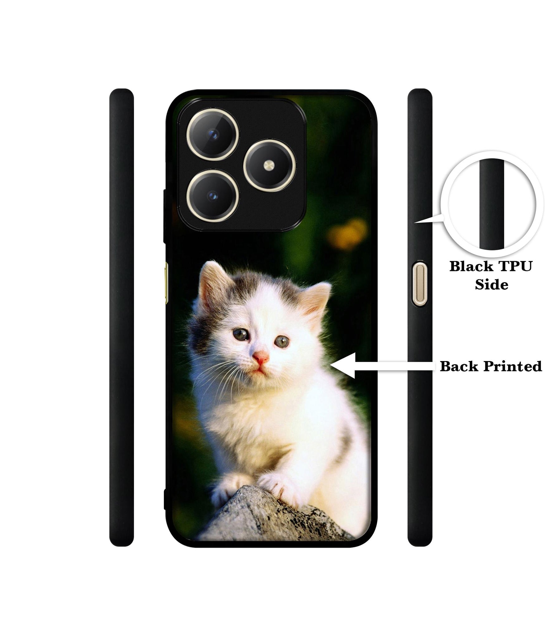 Sweet Cat Design Designer 2D Printed Back Case Cover for Realme C63 4G / Narzo N63 4G