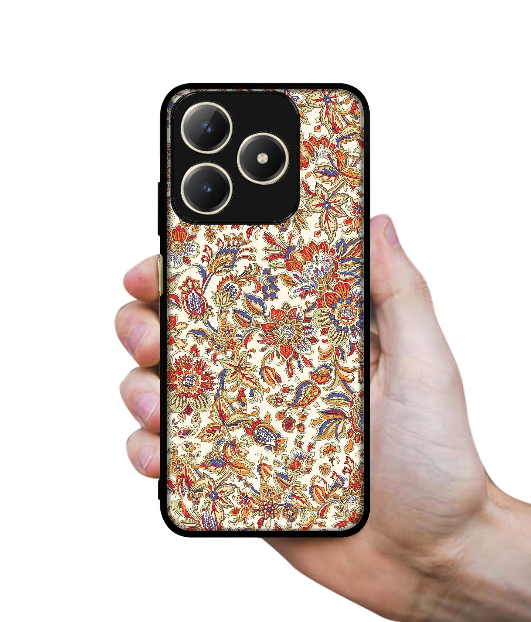 Floral Design Designer 2D Printed Back Case Cover for Realme C63 4G / Narzo N63 4G