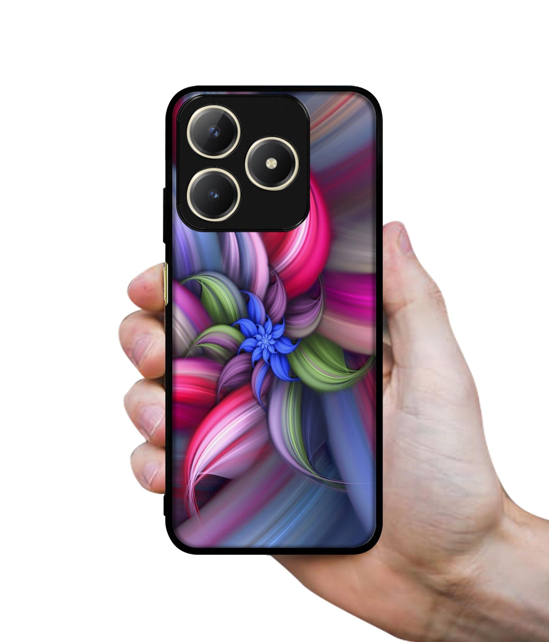 Colorful Flower Design Designer 2D Printed Back Case Cover for Realme C63 4G / Narzo N63 4G