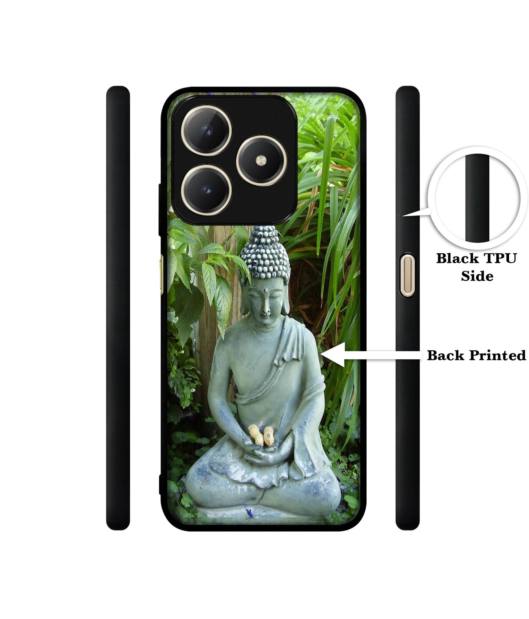 Buddhism Design Designer 2D Printed Back Case Cover for Realme C63 4G / Narzo N63 4G