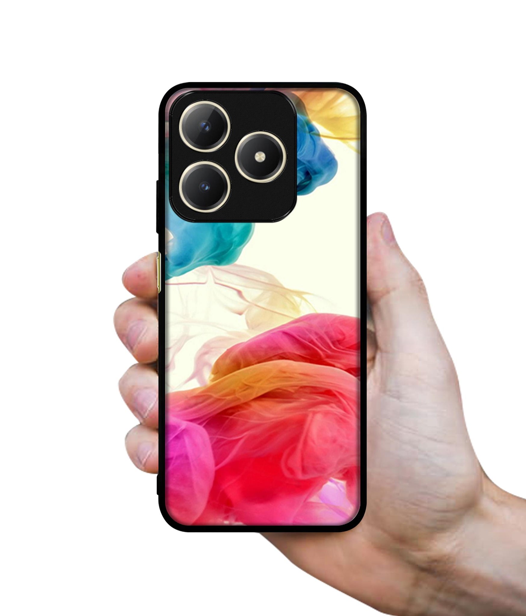 Colored Smoke Design Designer 2D Printed Back Case Cover for Realme C63 4G / Narzo N63 4G