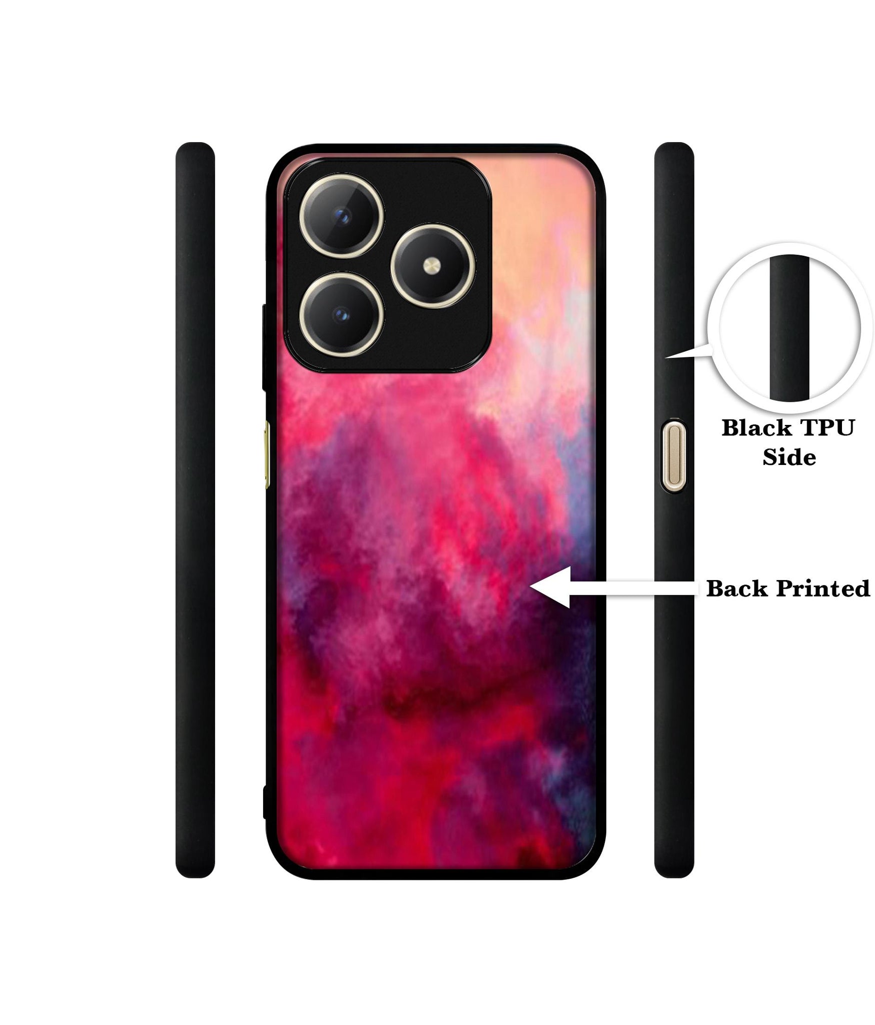 Holi Color Design Designer 2D Printed Back Case Cover for Realme C63 4G / Narzo N63 4G