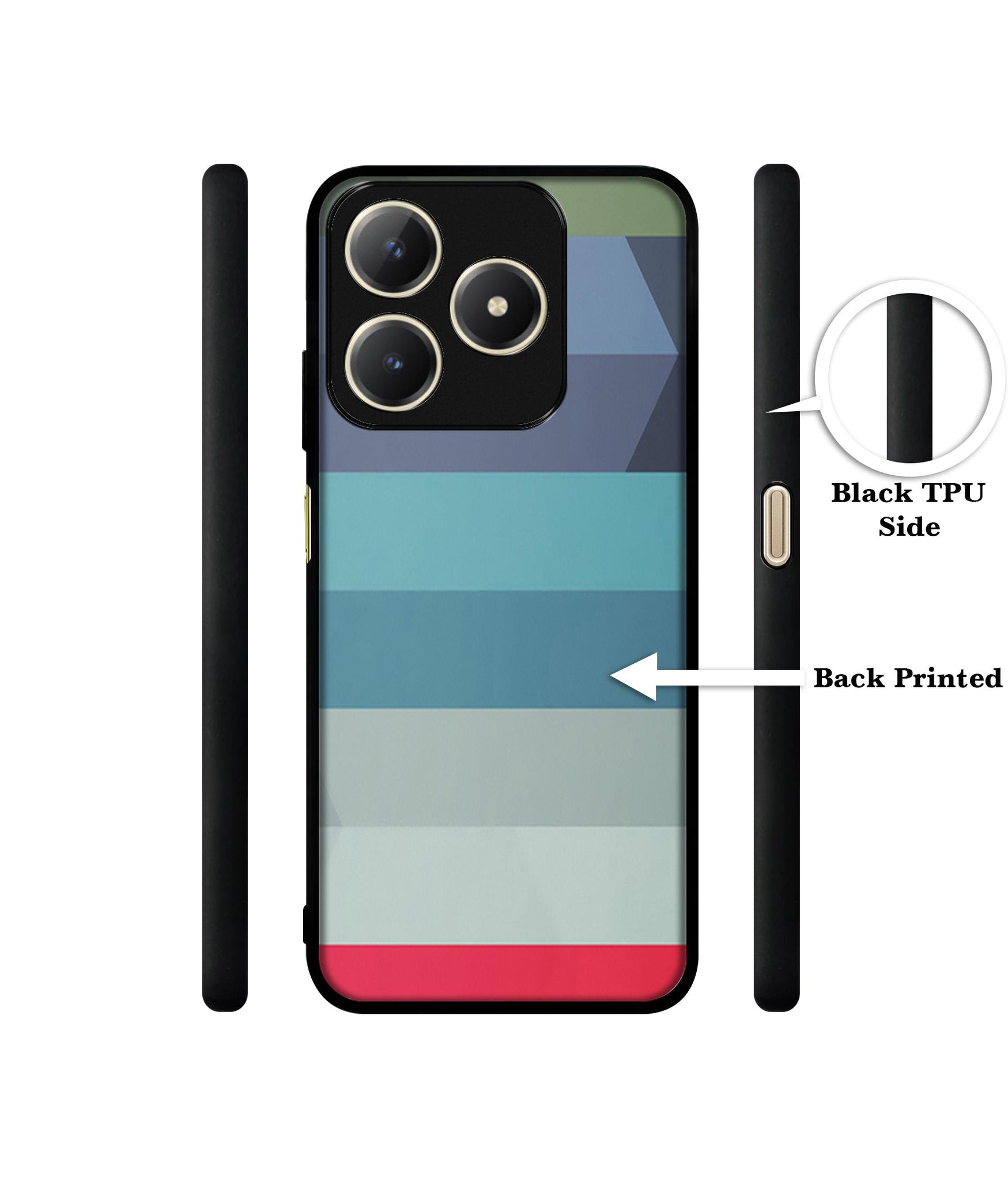 Colorful Lines Design Designer 2D Printed Back Case Cover for Realme C63 4G / Narzo N63 4G