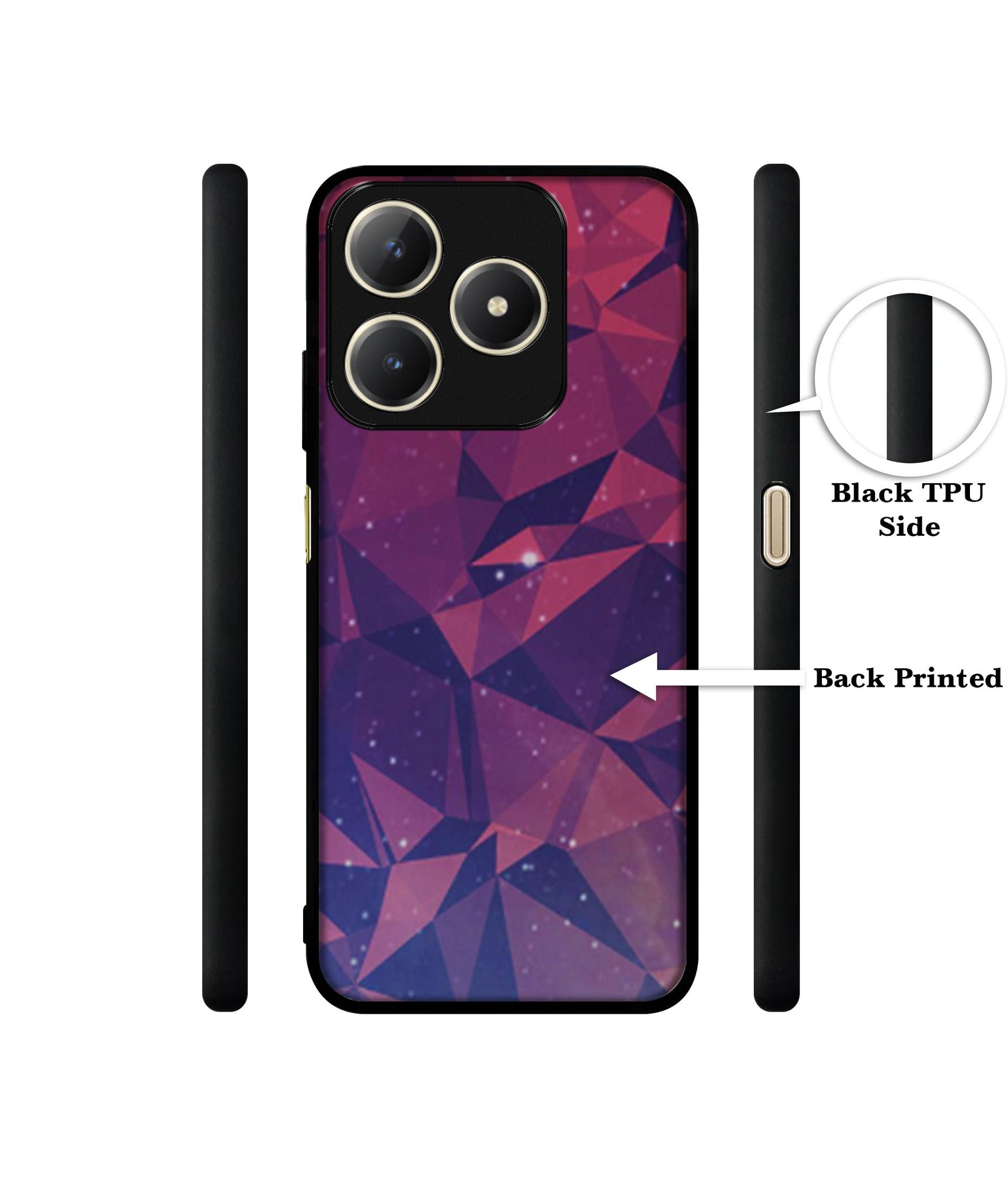 Bad Color Shape Design Designer 2D Printed Back Case Cover for Realme C63 4G / Narzo N63 4G