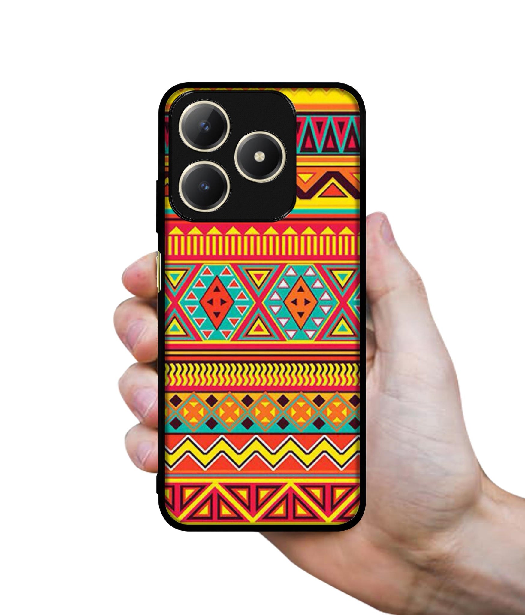 Artistic Rangoli Design Designer 2D Printed Back Case Cover for Realme C63 4G / Narzo N63 4G