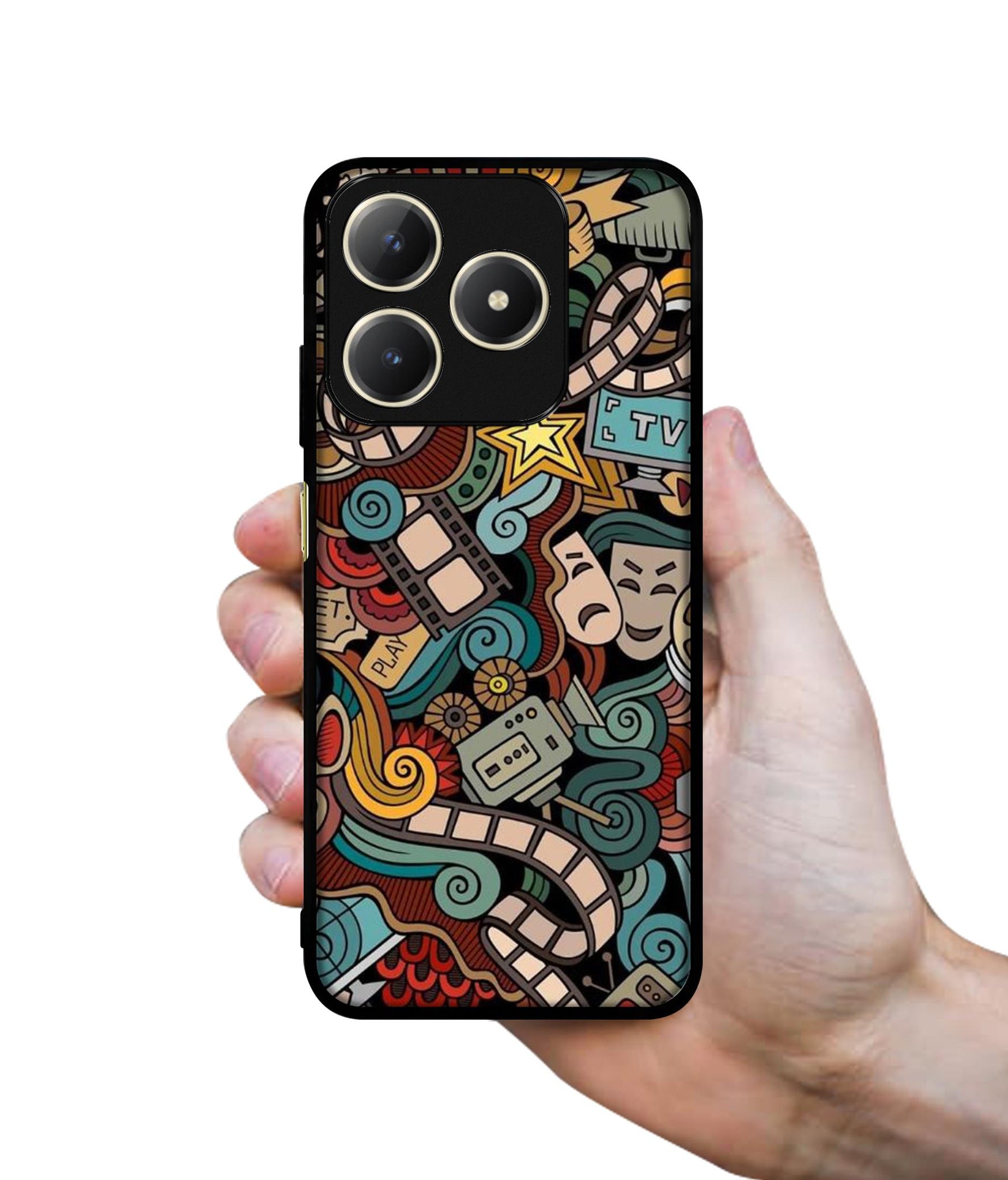 Movies Design Designer 2D Printed Back Case Cover for Realme C63 4G / Narzo N63 4G