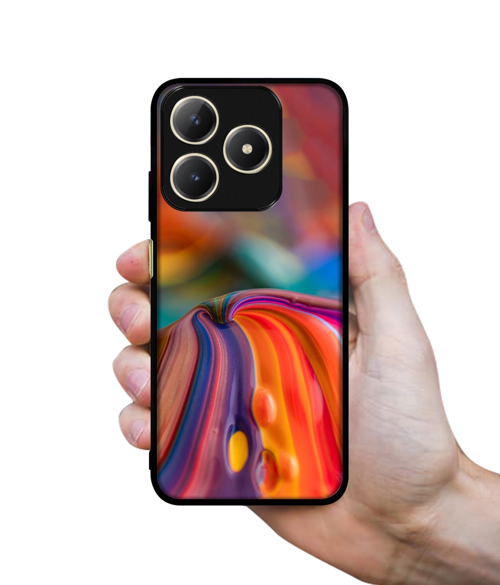 Rainbow Colors Designer 2D Printed Back Case Cover for Realme C63 4G / Narzo N63 4G