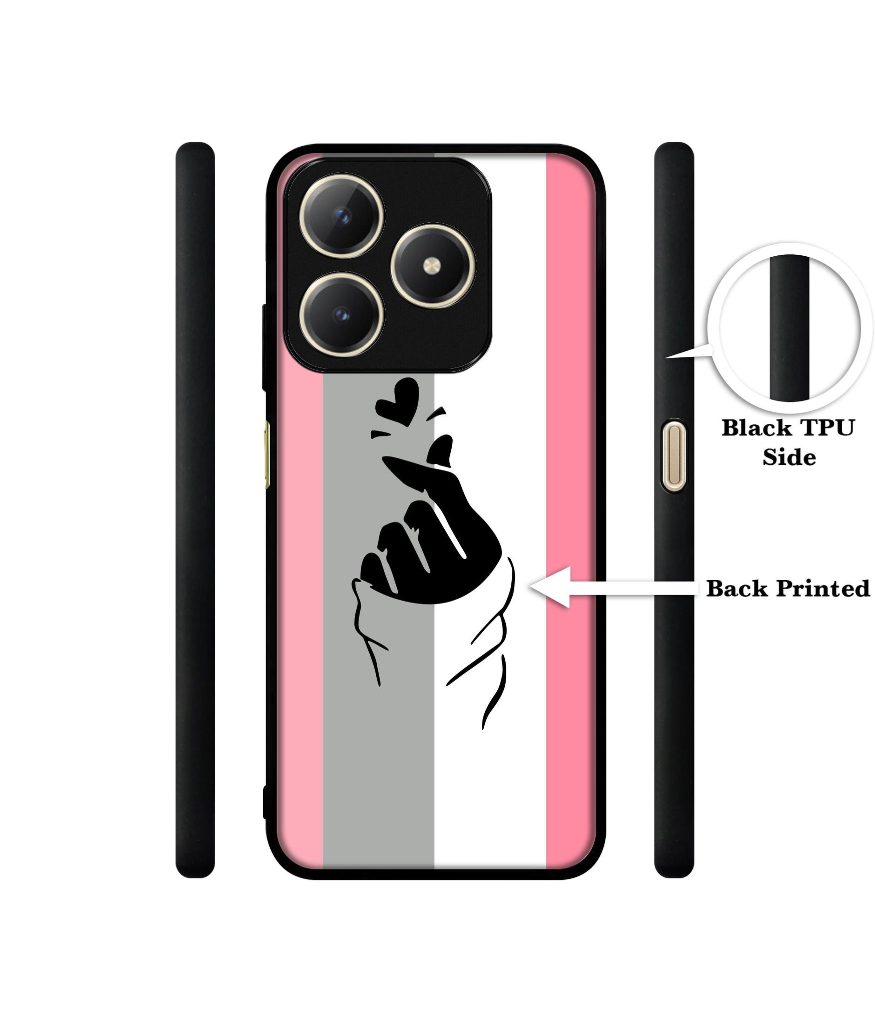 Cute Mini Love Design Designer 2D Printed Back Case Cover for Realme C63 4G / Narzo N63 4G