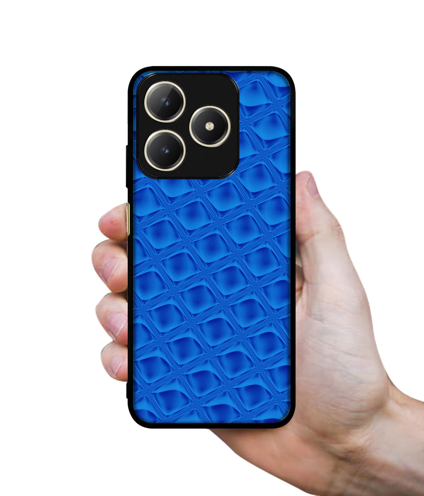 Blue Diamond Design Designer 2D Printed Back Case Cover for Realme C63 4G / Narzo N63 4G